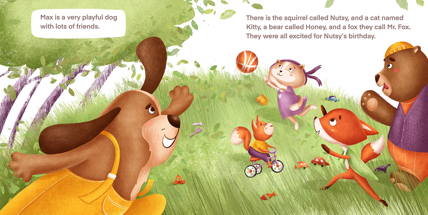 bear book children children's illustration cupcake dog FOX friends kid picturebook