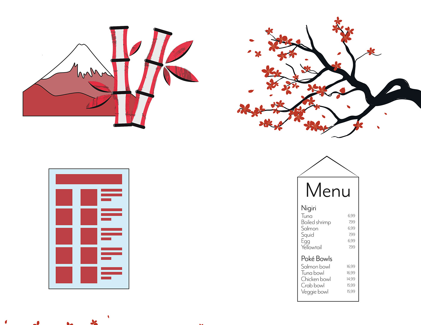 foodtruck Mockup redesign logo marketing   Sushi Food  restaurant menu Advertising 