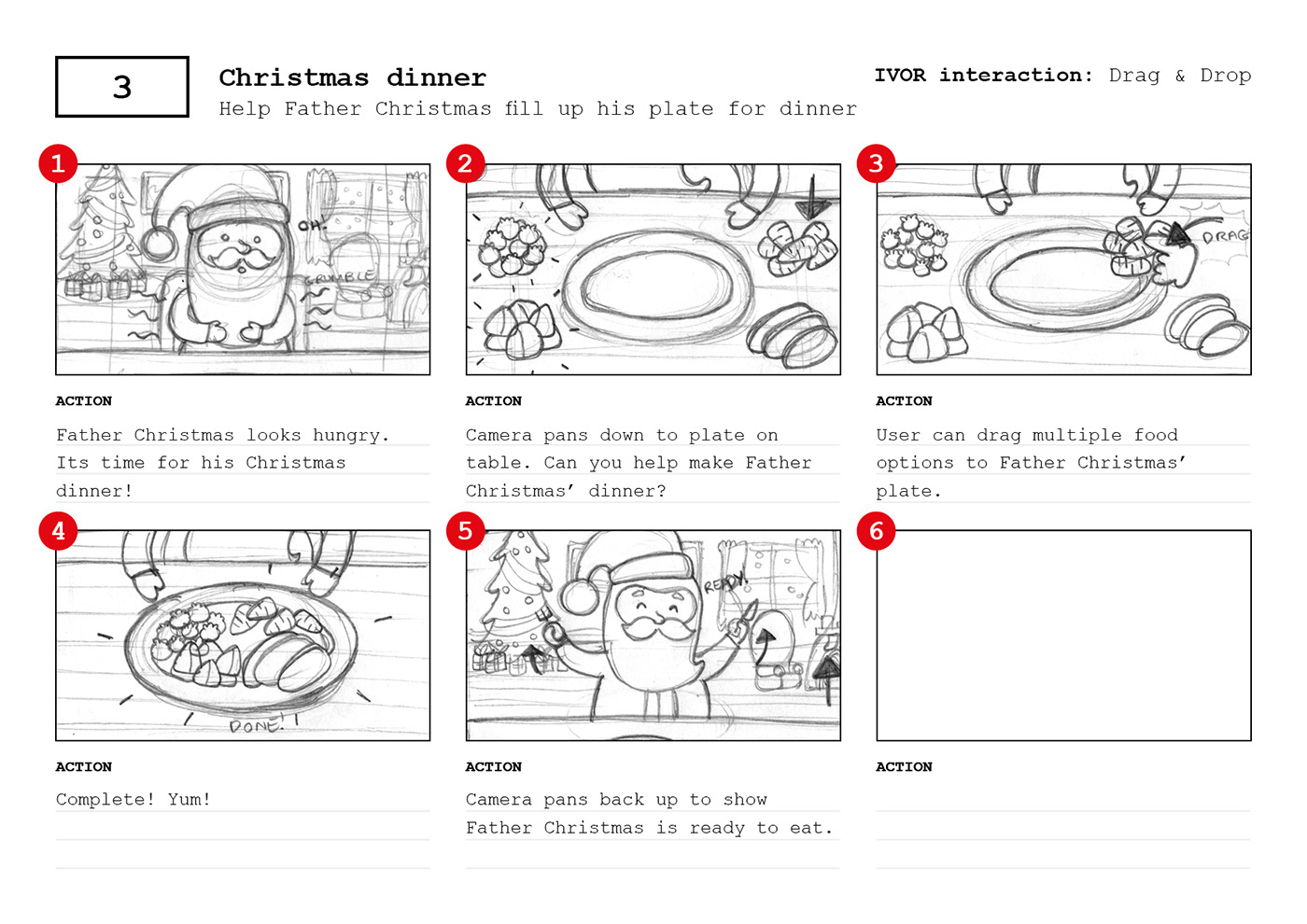 ILLUSTRATION  Christmas cbeebies tv children father christmas game interactive festive winter