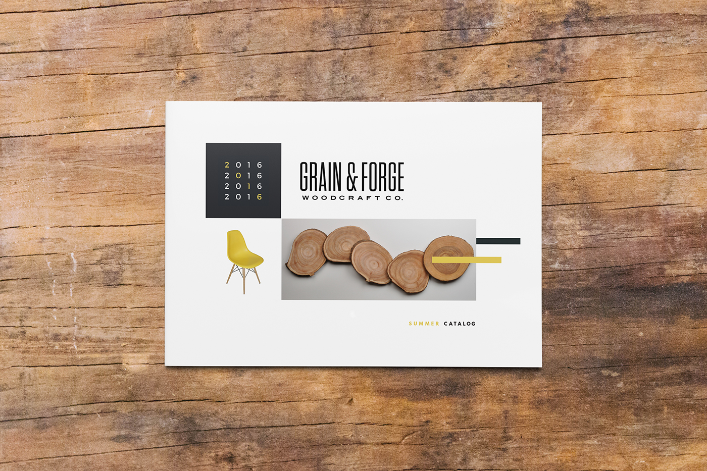 Grain&Forge grain forge wood woodworking working catalog logo branding  magazine