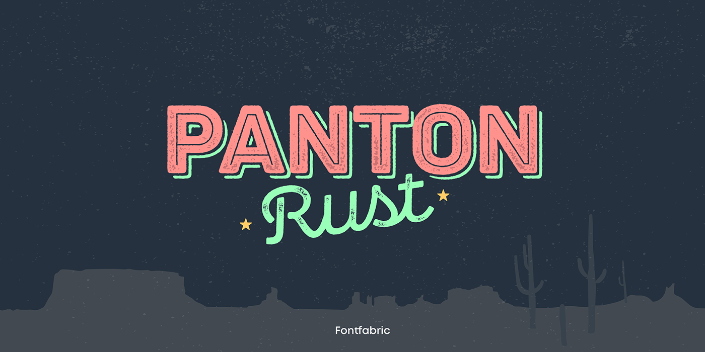 fontfabric rust typography   handcrafted grunge font Typeface bundle Retro texture