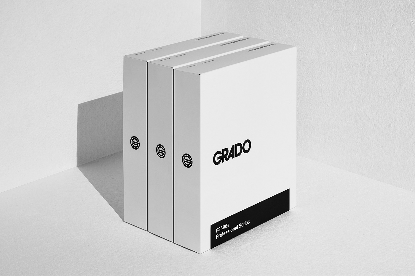 branding  digital Packaging print design  music Grado headphones