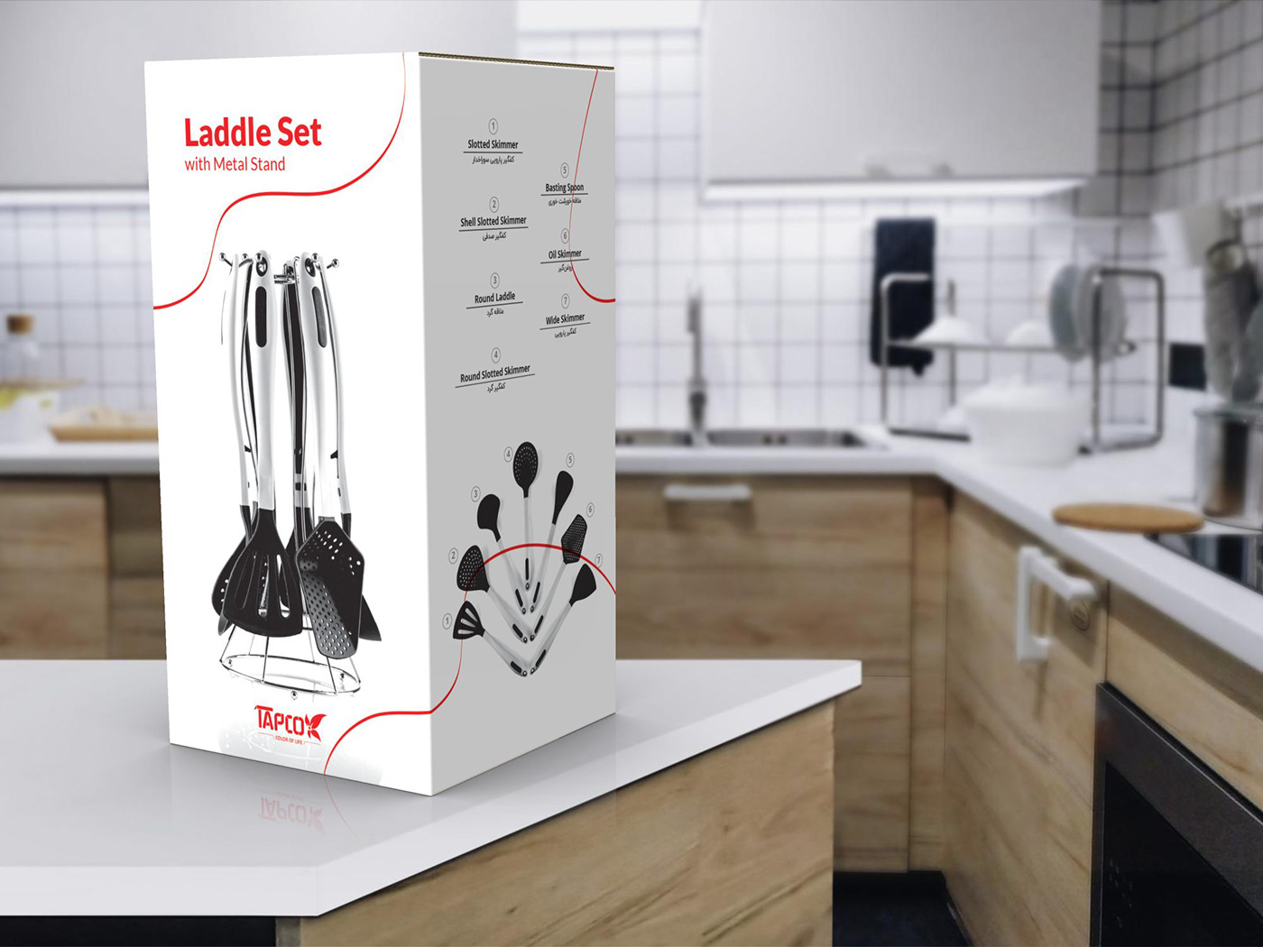 kitchenware packaging Ladle packaging utensil packaging