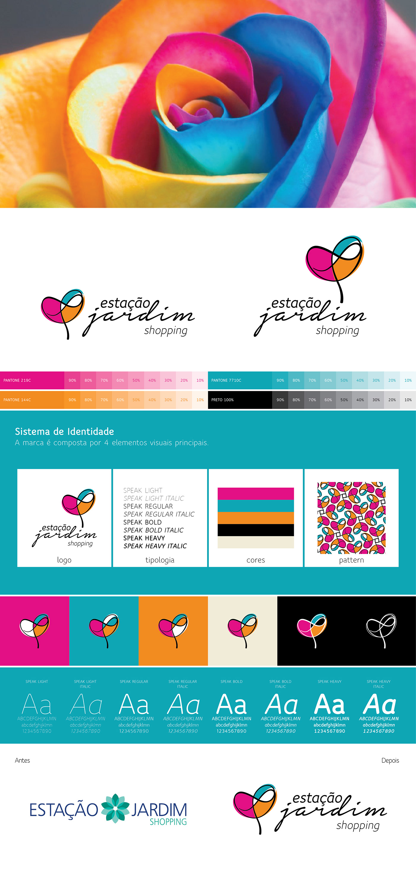 branding  graphic design  visual identity Retail marca varejo pattern stationary colors rebranding