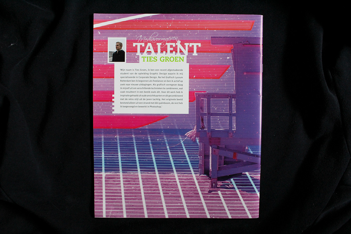 Retro 80s postcard retrowave Synthwave magazine publication design art artist