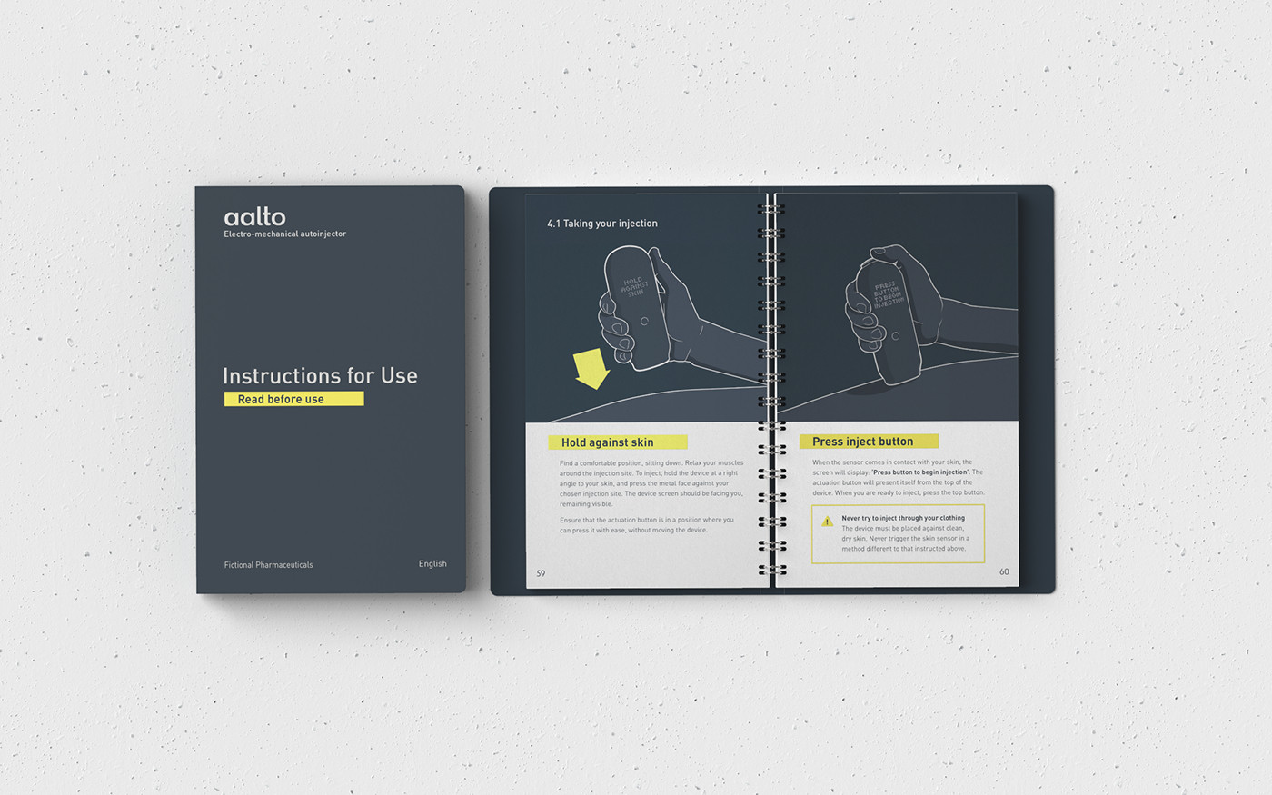 industrial design  graphic design  medical injector branding  product design  UI industrial product ux