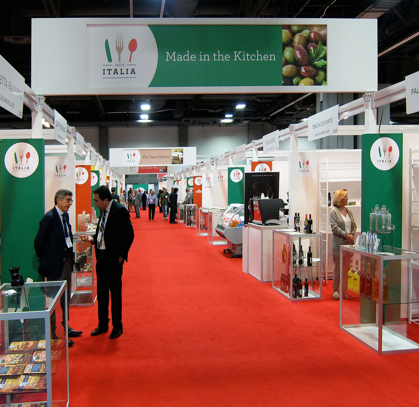 Food  banners graphic Italy italian exhibit Stand