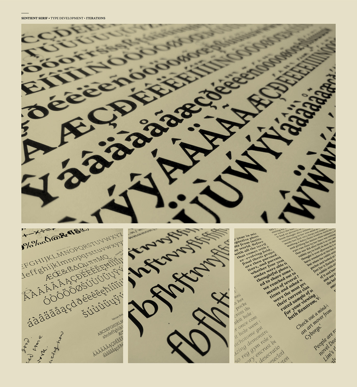 Adobe Portfolio font sentient text type type design Typeface typography   serif
