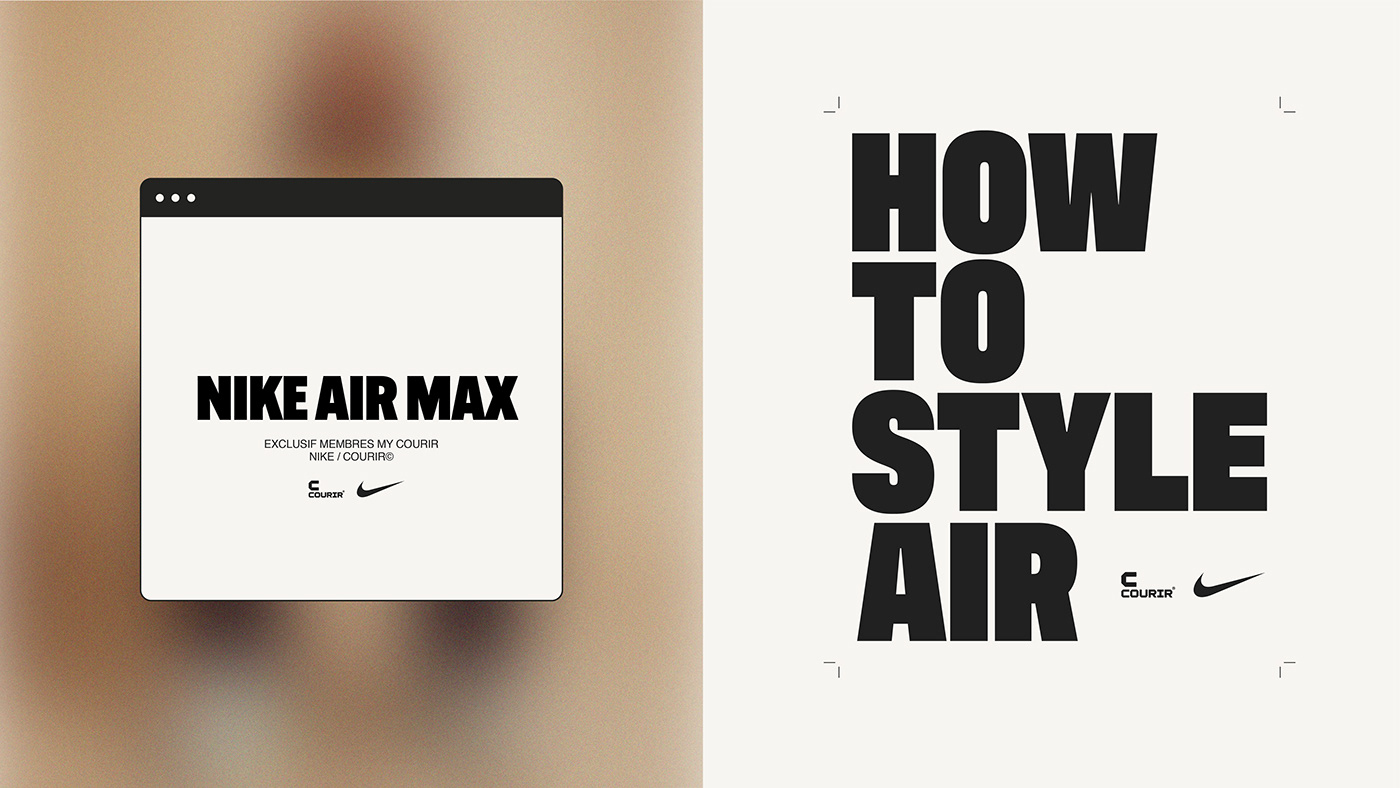 air max art direction  brand identity branding  campaign conference Event Logo Design Nike shooting