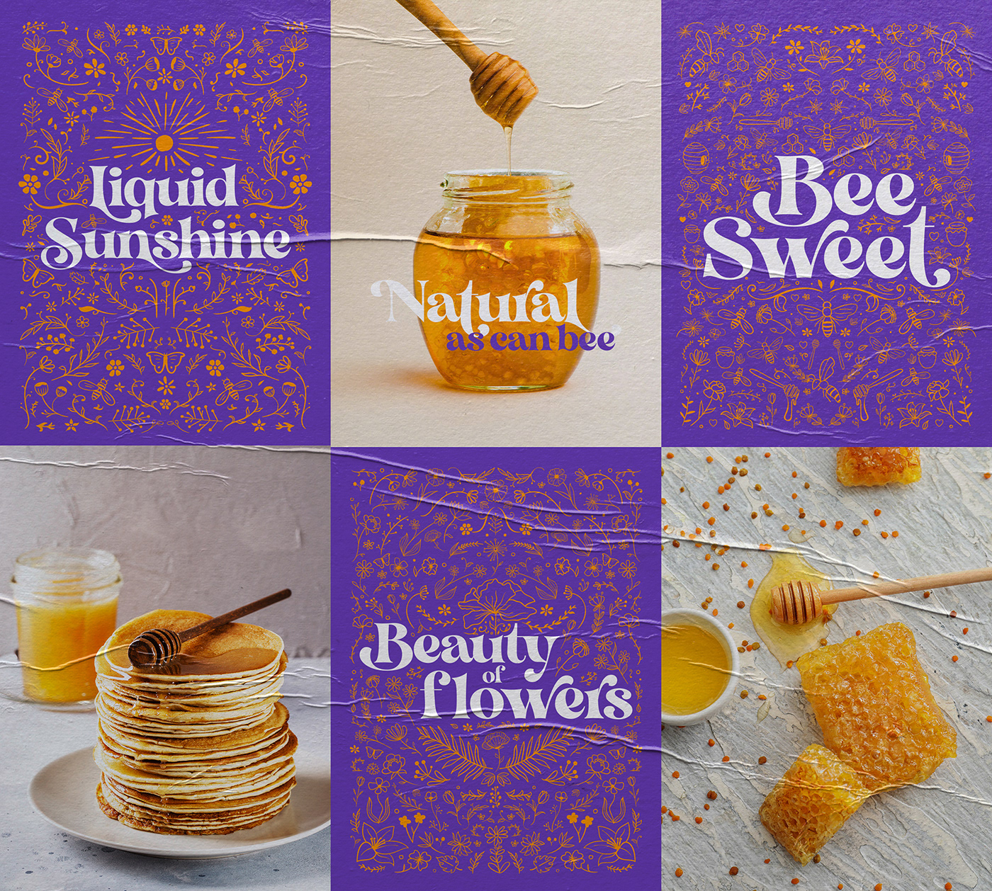 bee branding  garden honey identity ILLUSTRATION  jar logo Packaging