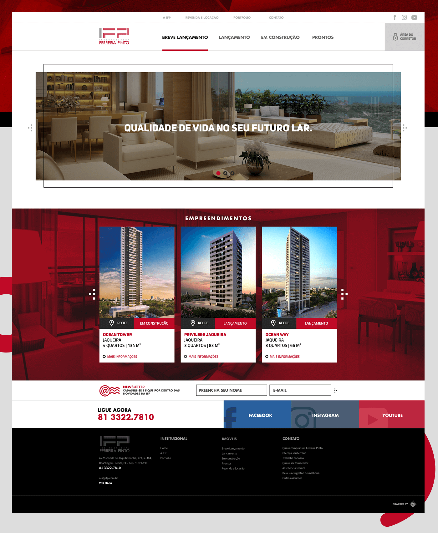 ux UI Webdesign Responsive modern buildings broker digital incorporator zenitcreative