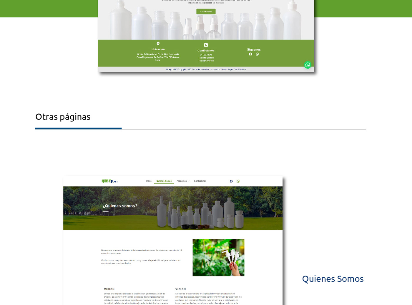 cms envase pagina web plasticos tienda Web Web Design  Website