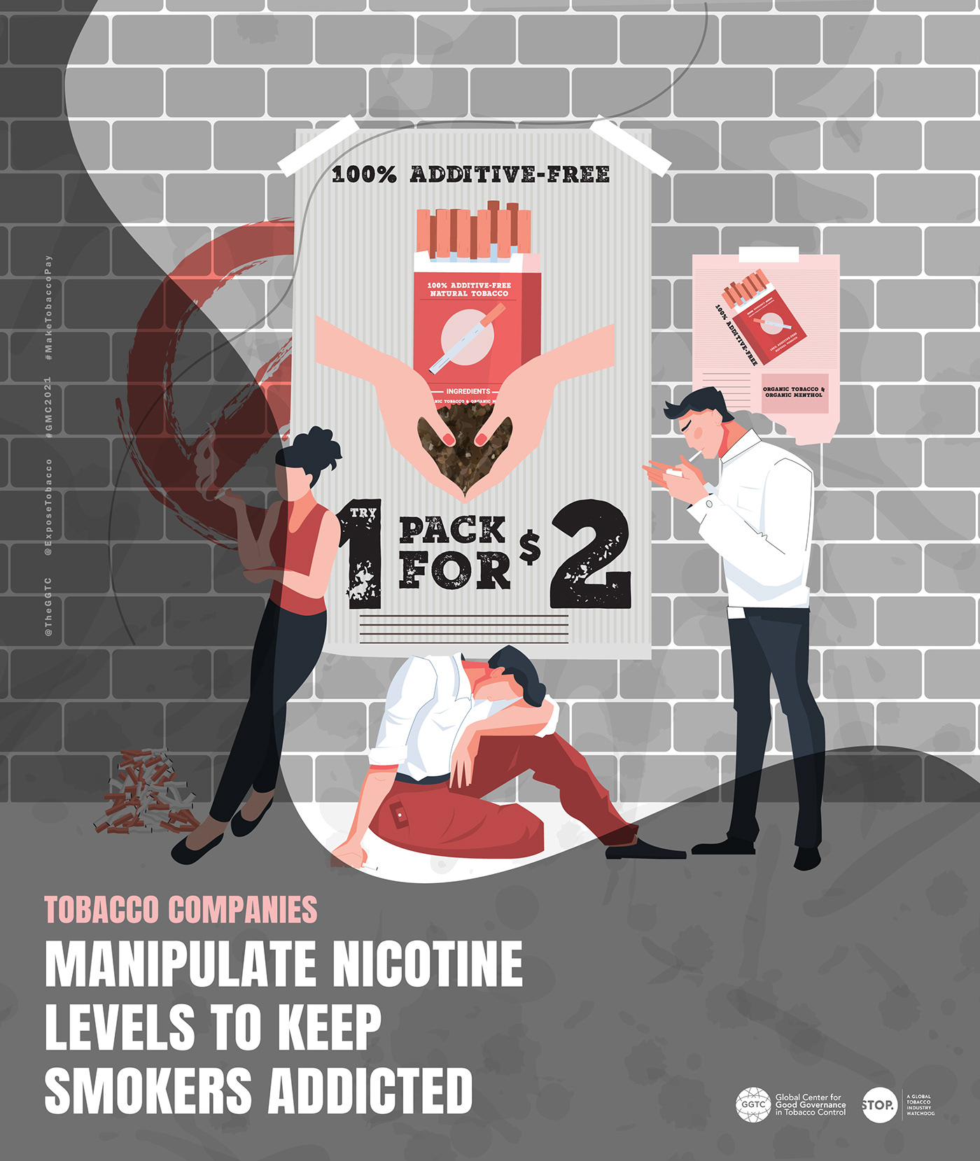 adobe illustrator Adobe Photoshop awareness Digital Artwork frame poster Poster Design tobacco