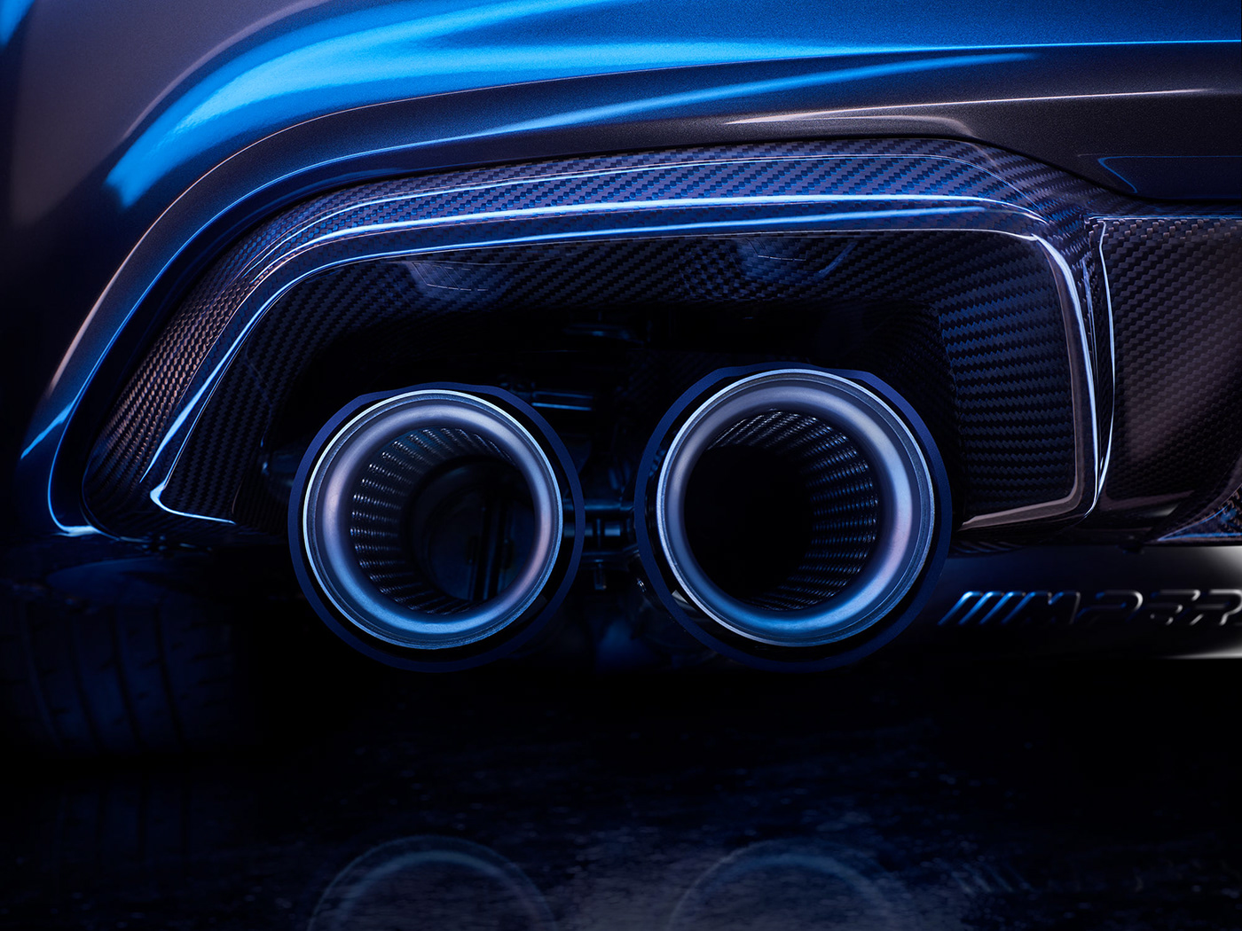 BMW Automobil car Photography  postproduction Advertising  led shape carbon