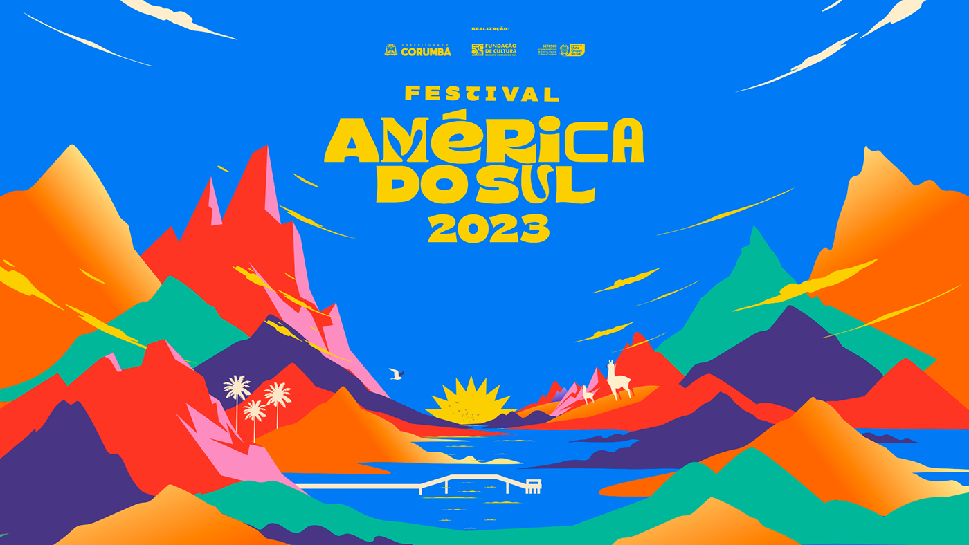 Branding design music festival poster logo