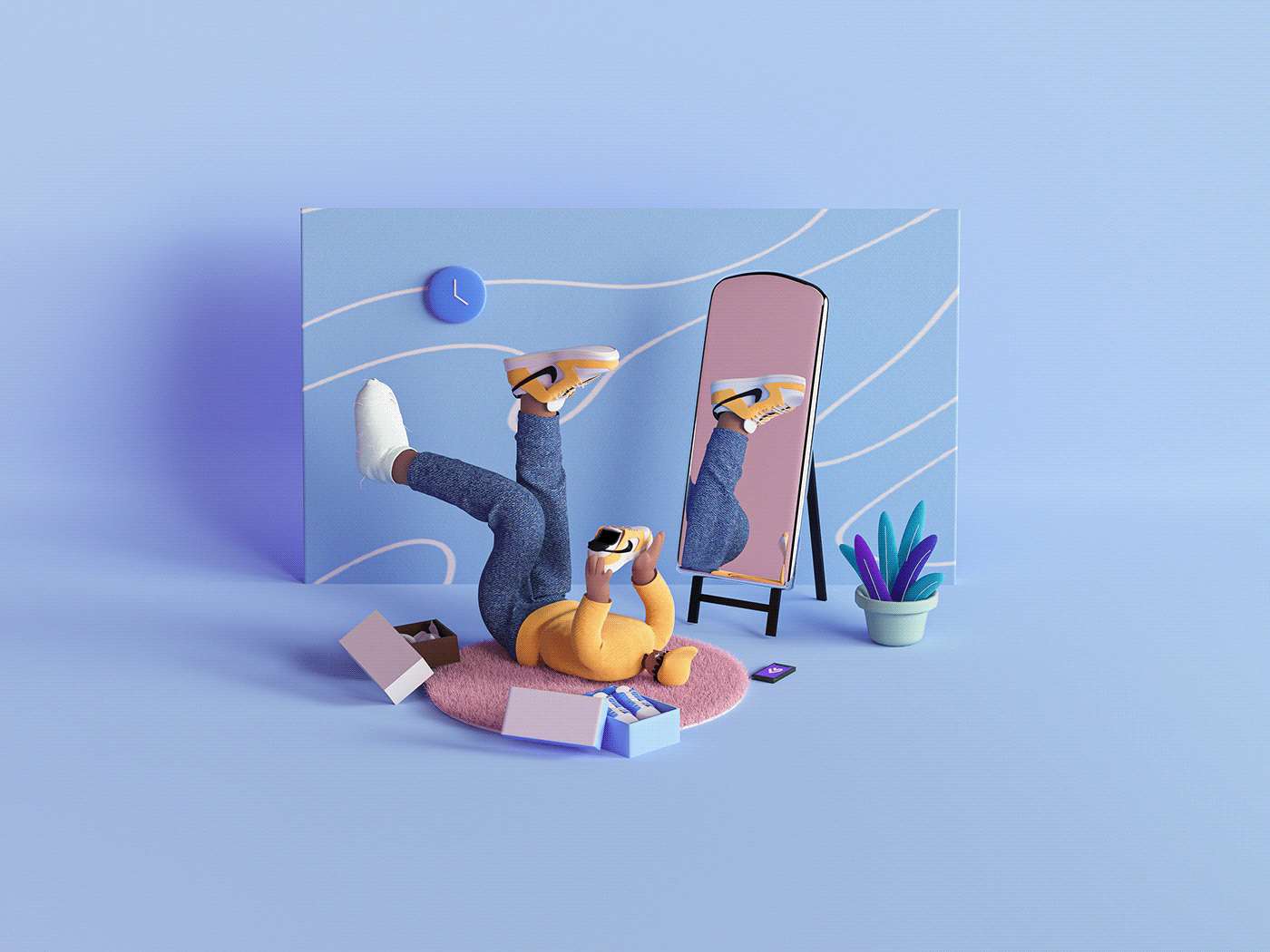3D blender blender3d c4d Character Character design digital ILLUSTRATION modeling Render