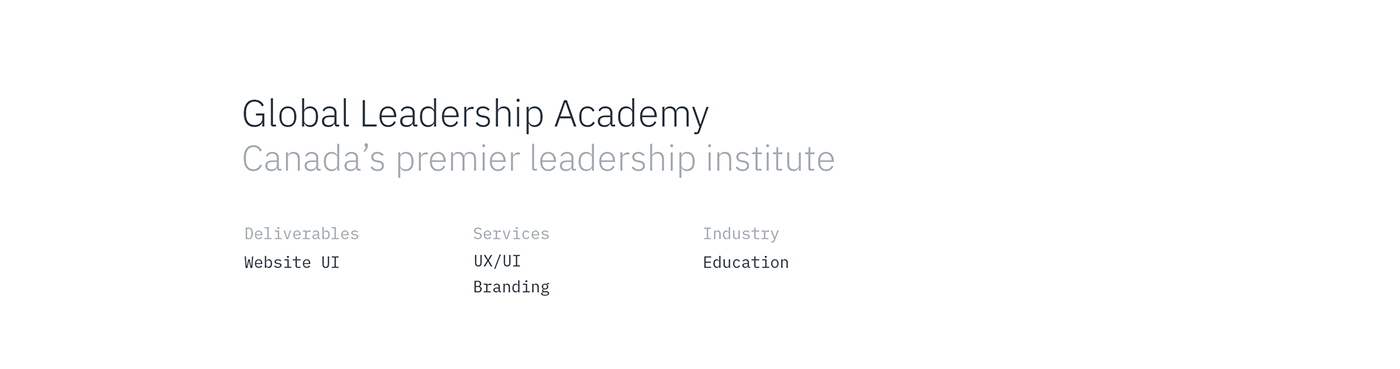 academy Leadership UI ux teaching Web design school