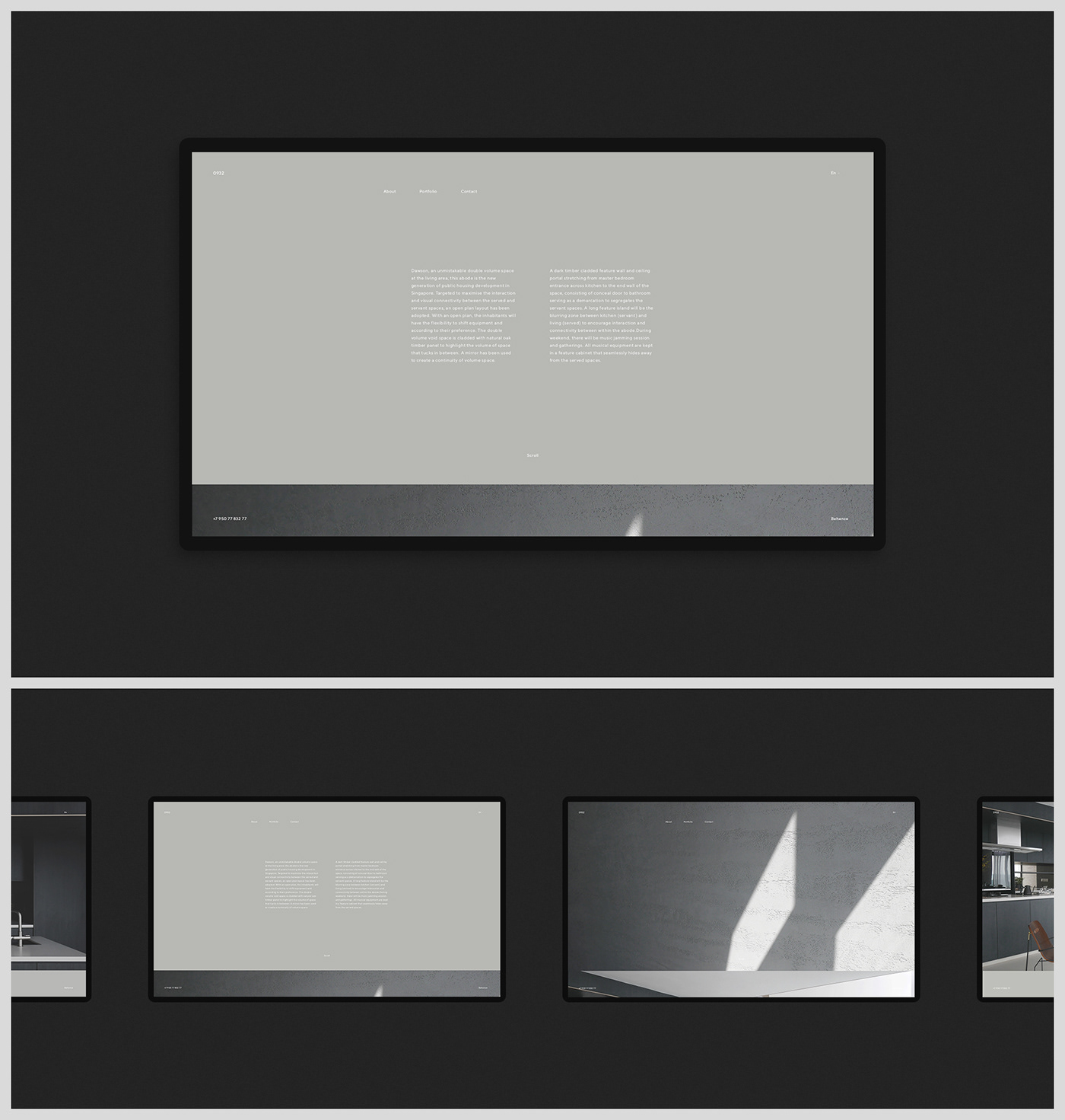 Webdesign UI ux design Interior typography   animation  concept VRN mobile