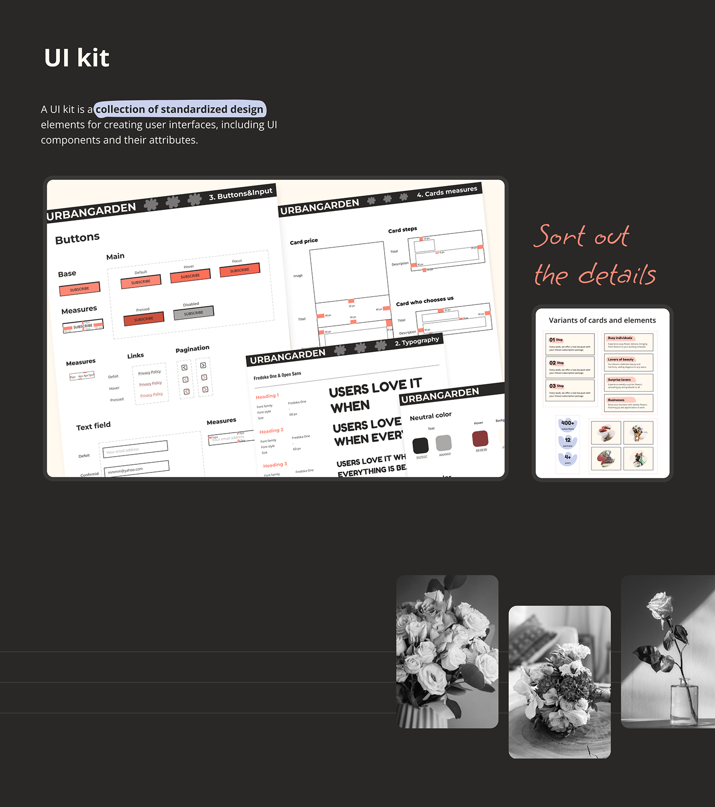 landingpage Website UI/UX Figma landing page UX design ux/ui ui design Flowers service