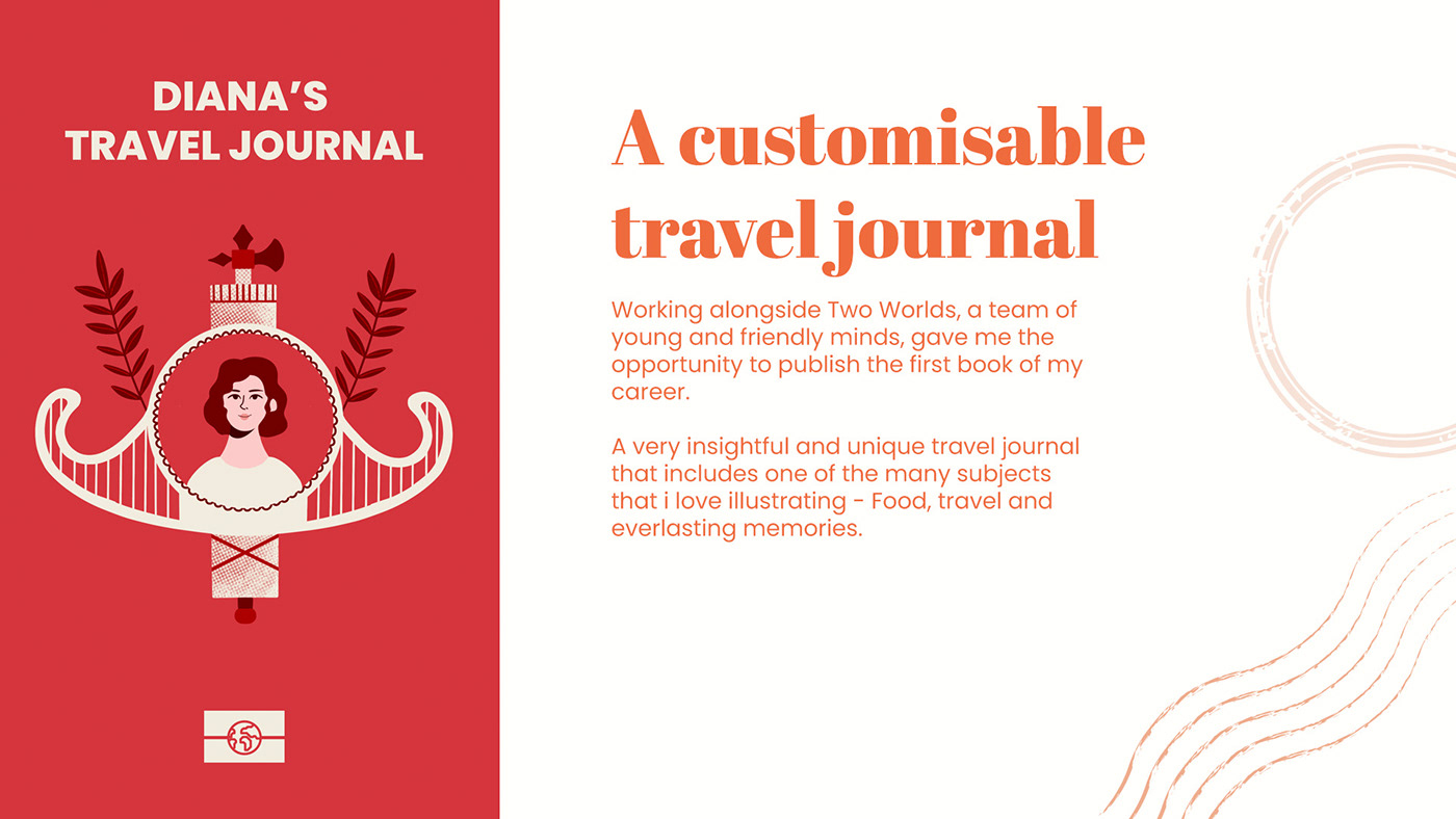 book book design editorial design Travel adventure stamp typography   adobe illustrator vector