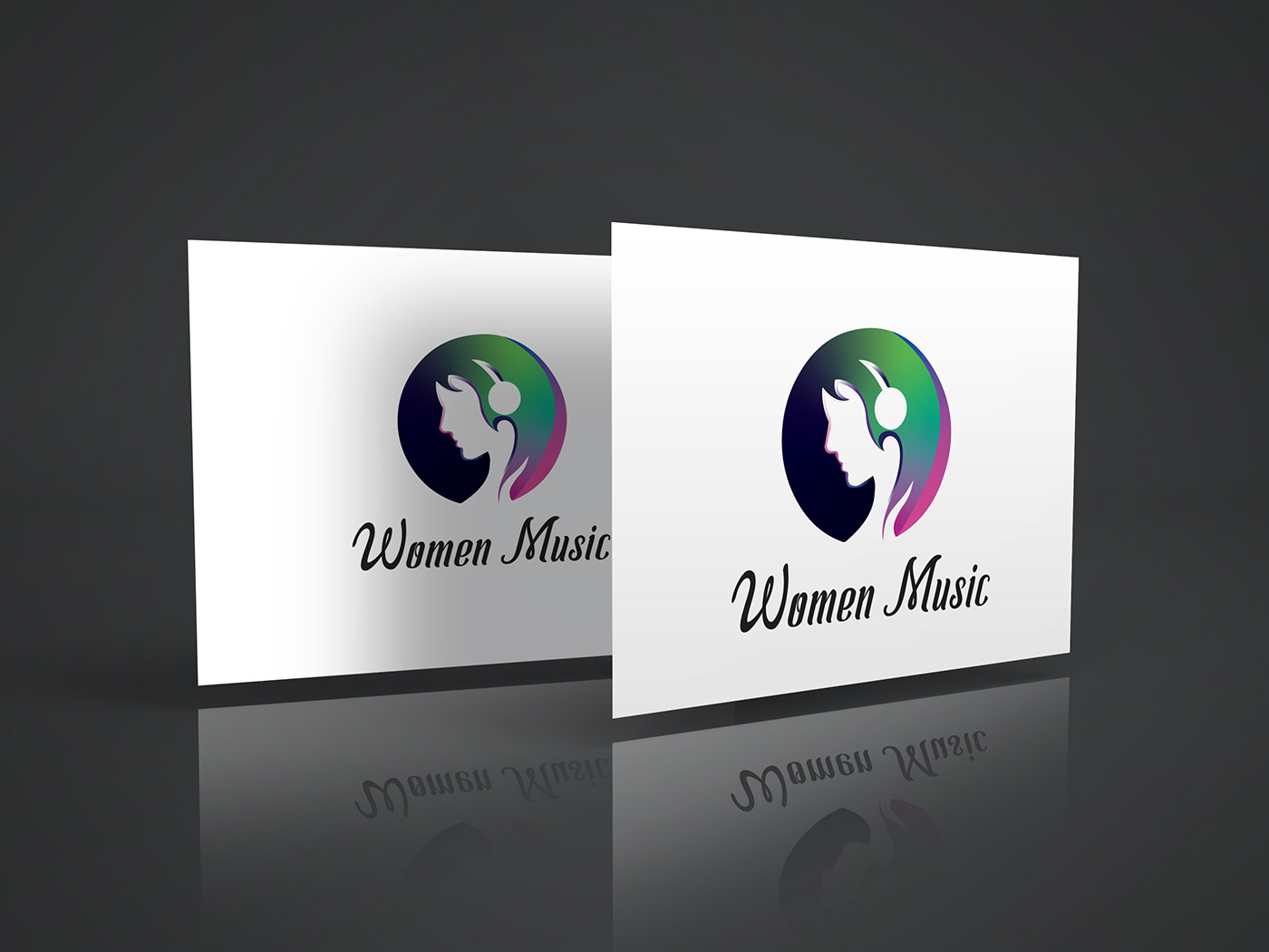 logo Logo Design best logo brand identity music logo Santiago chile woman music women music logo