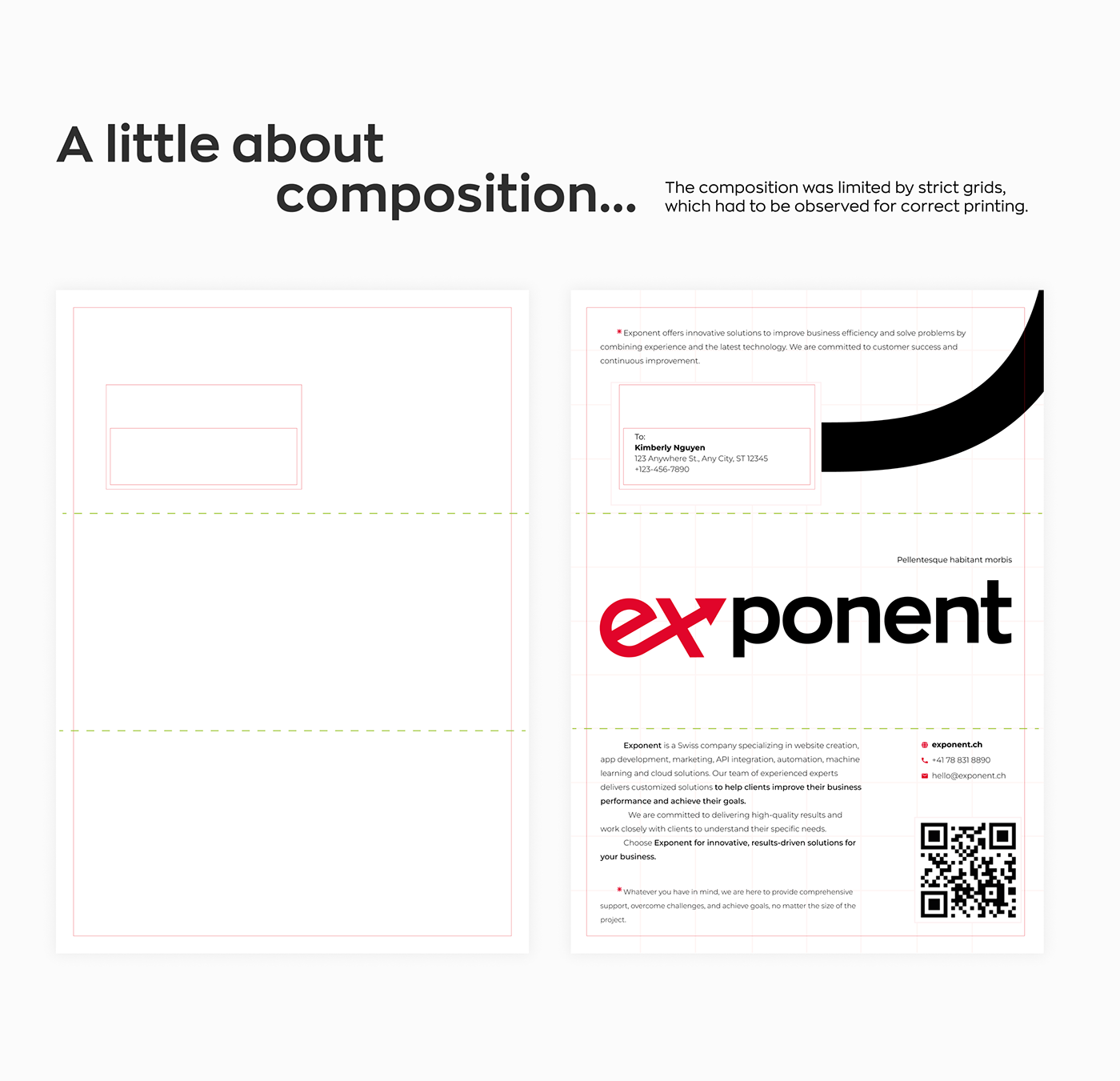 design brand identity flyer mailing Лифлет corporate graphic design 