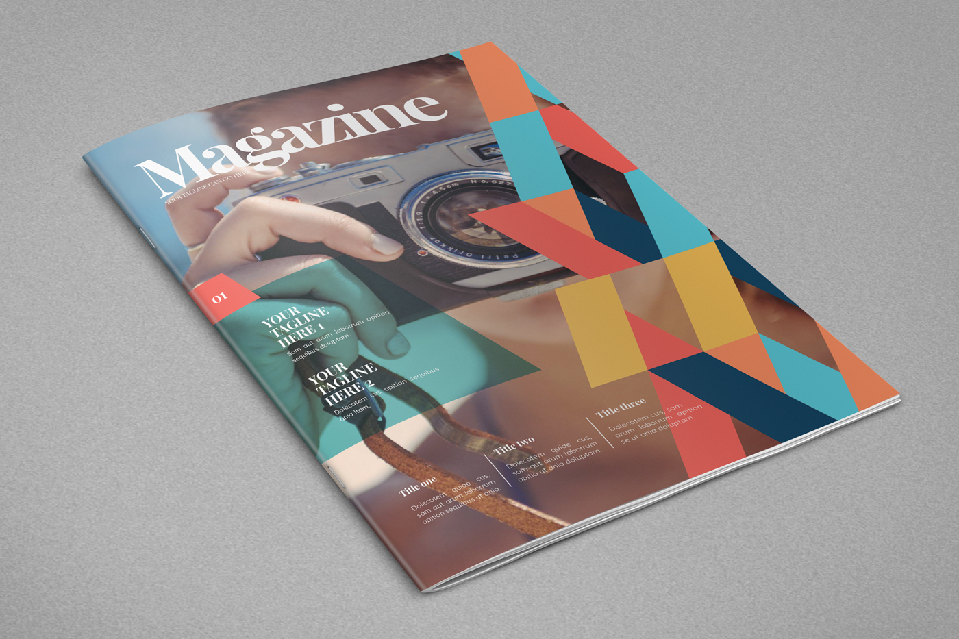 magazine mag modern minimal Style colorful template