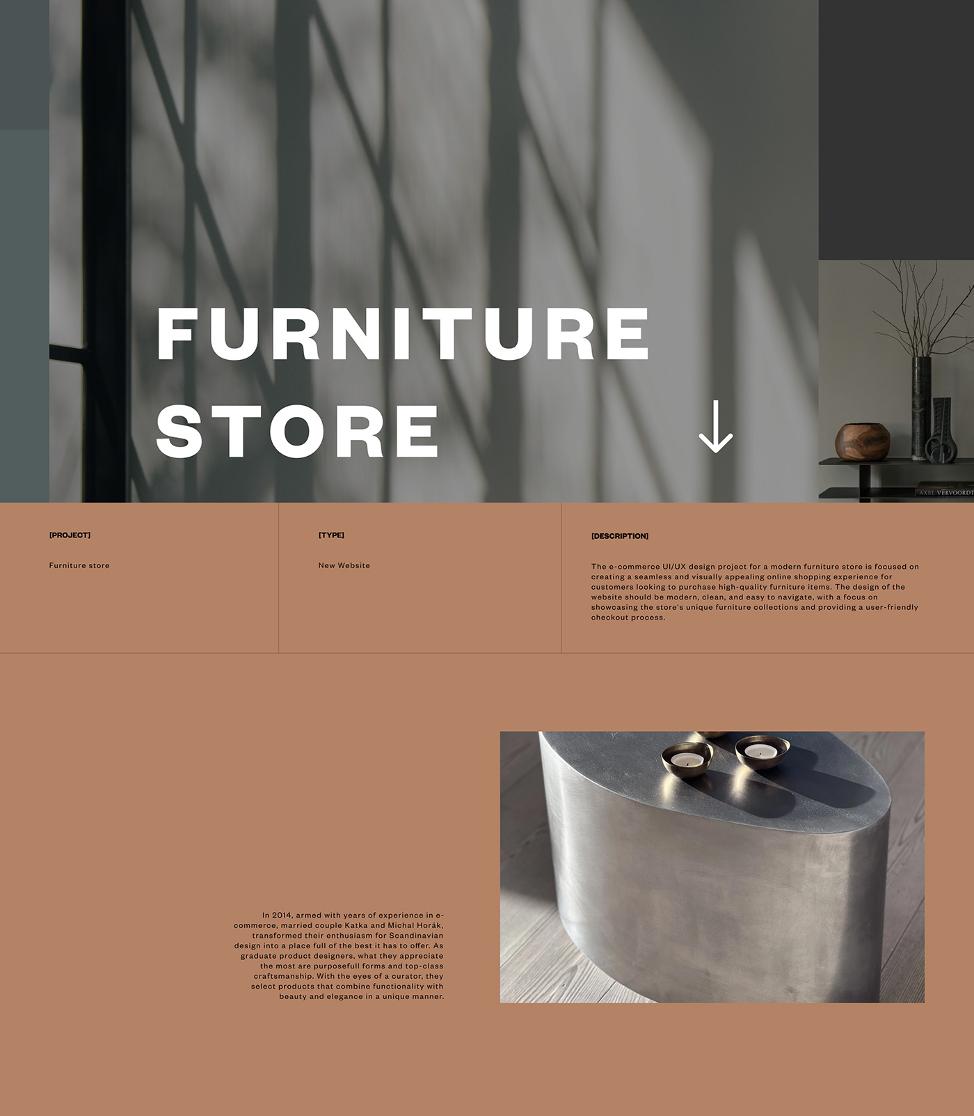 brand design e-commerce furniture online product shop store Web