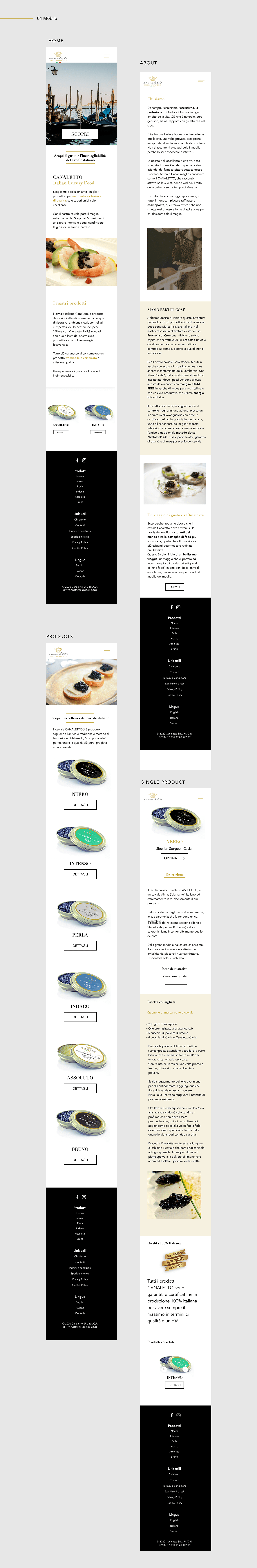 caviar design luxury redesign Webdesign Website