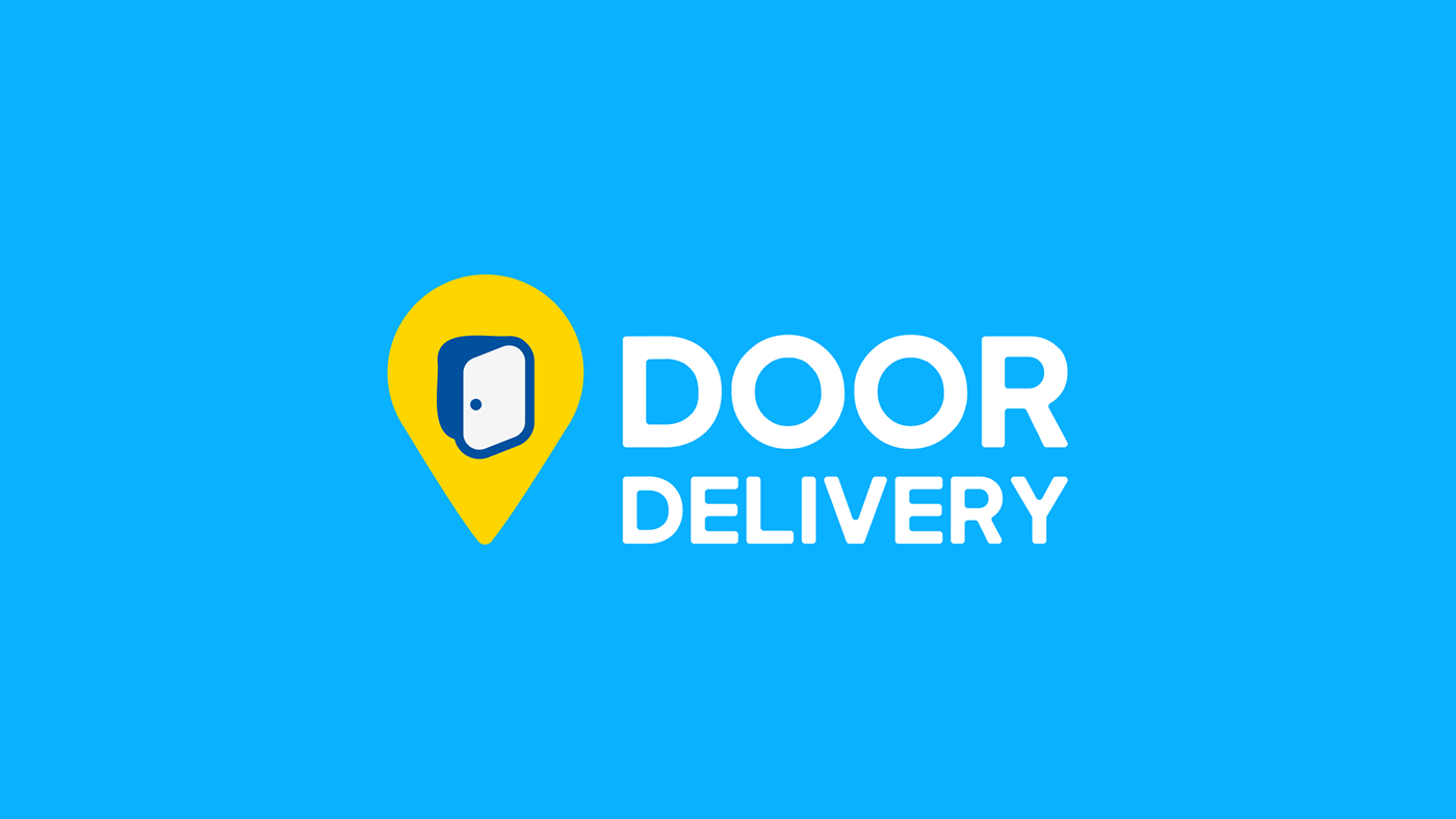 door delivery branding  delivery branding Food  restaurant DoortoDoorDelivery doot to door delivery