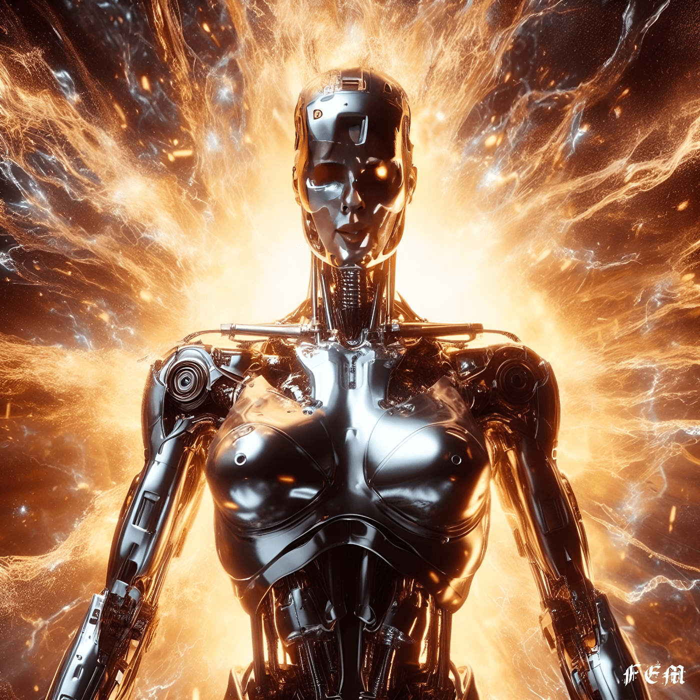 terminator robocop ironman Leatherface Jason Voorhees female fanart Digital Art  ILLUSTRATION  artwork
