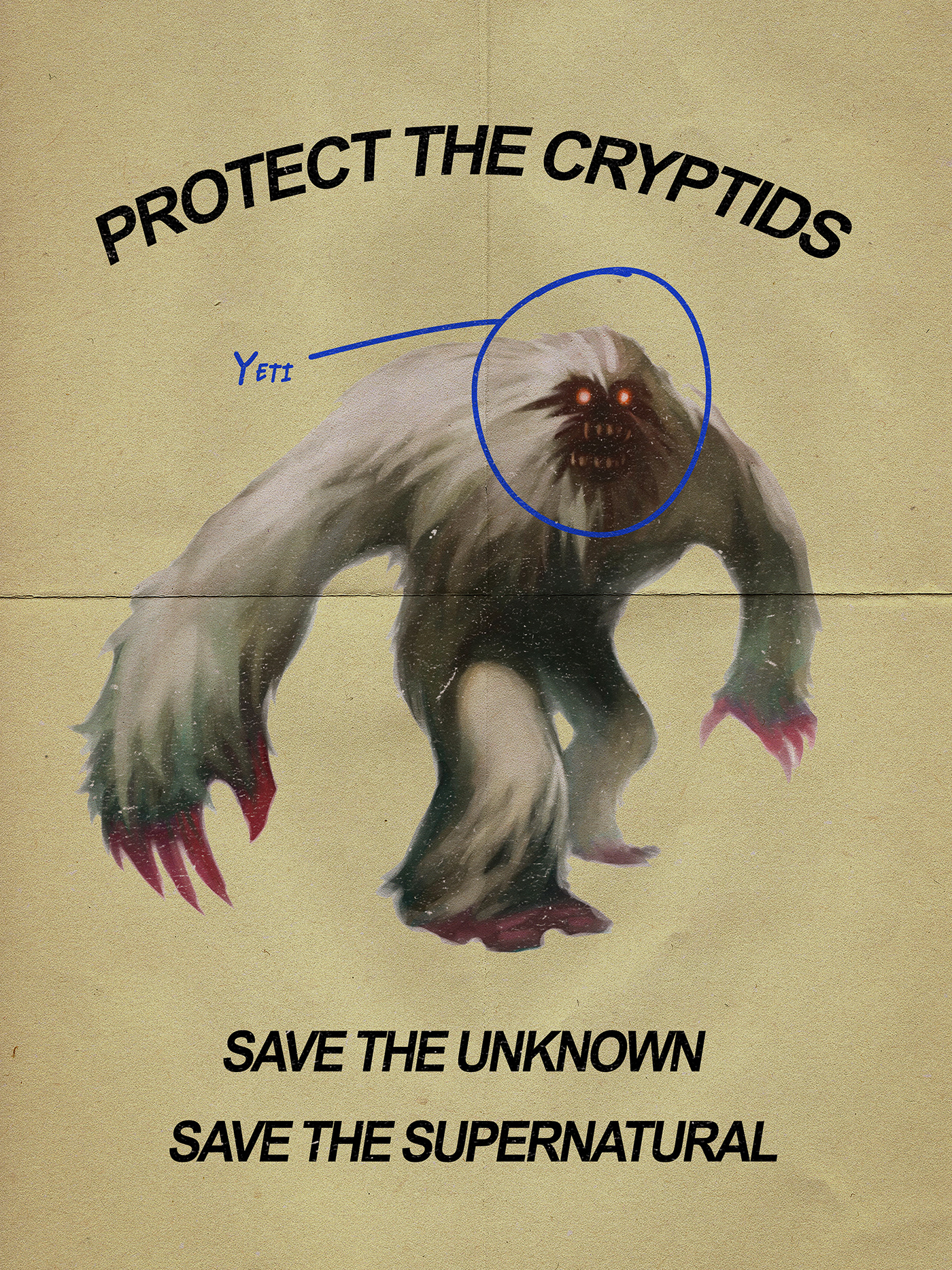 cryptids design marketing   poster
