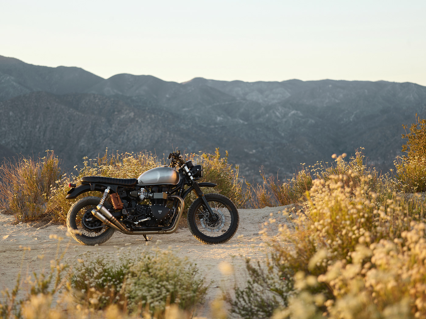 adventure California campaign Los Angeles motorcycle triumph