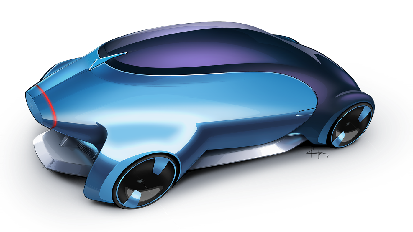 dlr Pforzheim Transportation Design industrial design  THESIS 2017 BA automobildesign aero IUV Vehicle