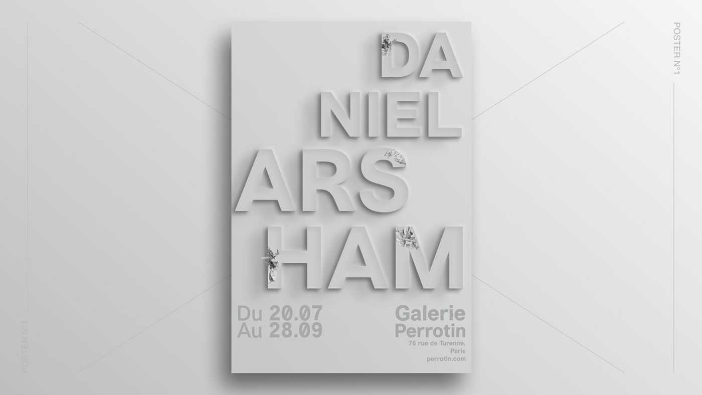 poster Poster Design daniel arsham photoshop art print Exhibition  contemporary