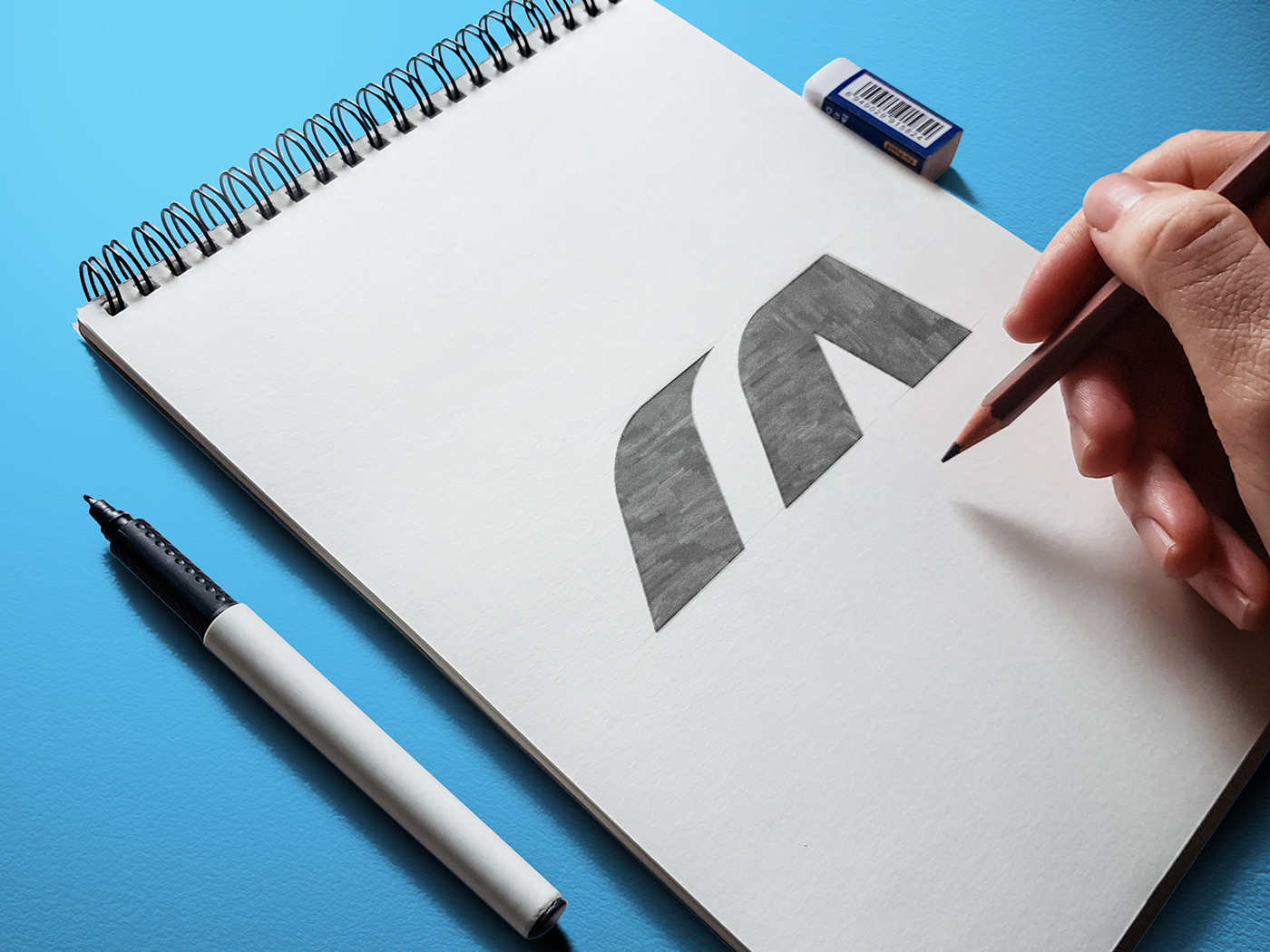 brand guidelines brand identity branding  Ecommerce logo Logo Design M Letter Logo Modern Logo online store Shopify