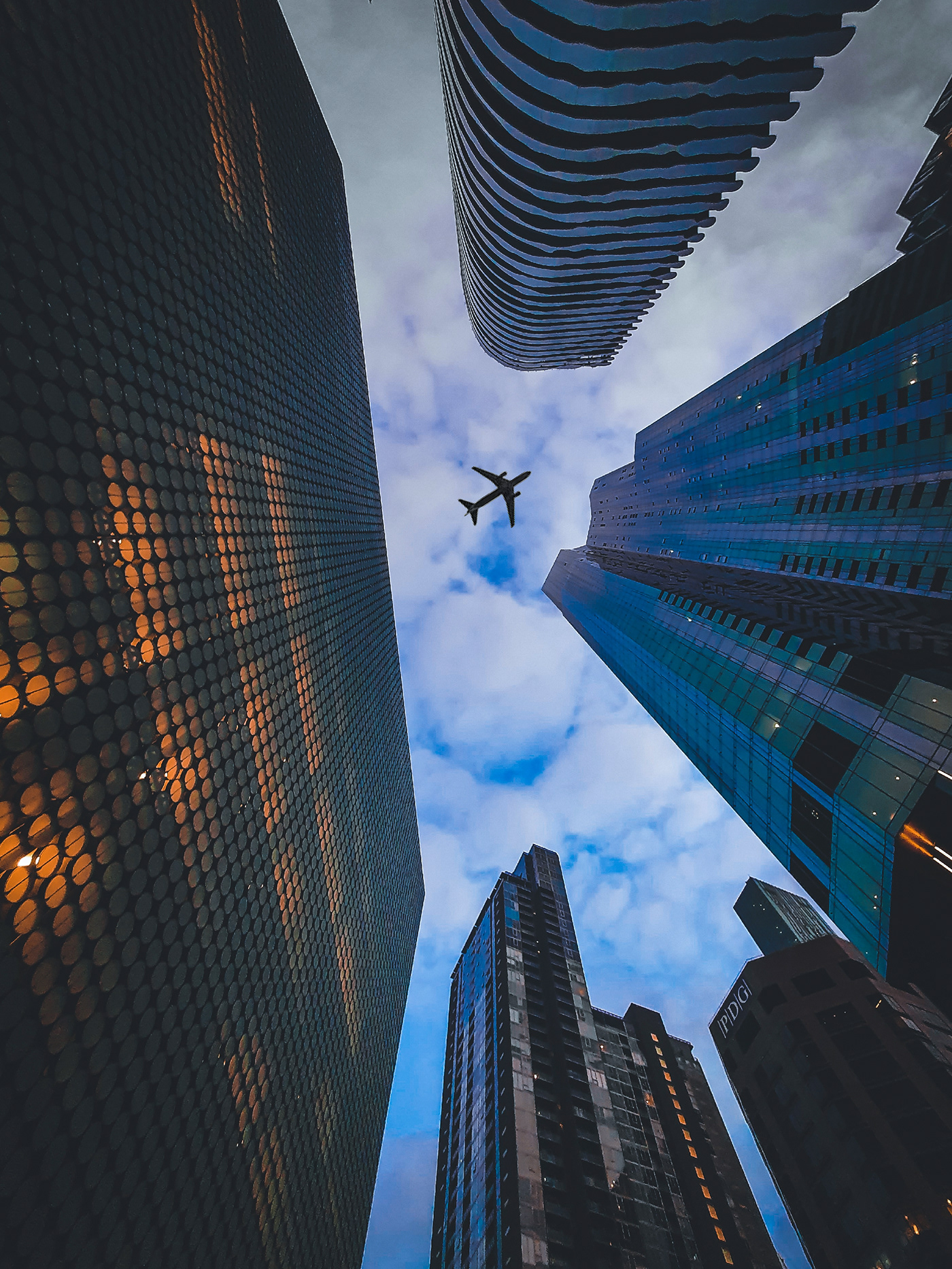 airplane city lookup Photography  skycrapers street photography Urban