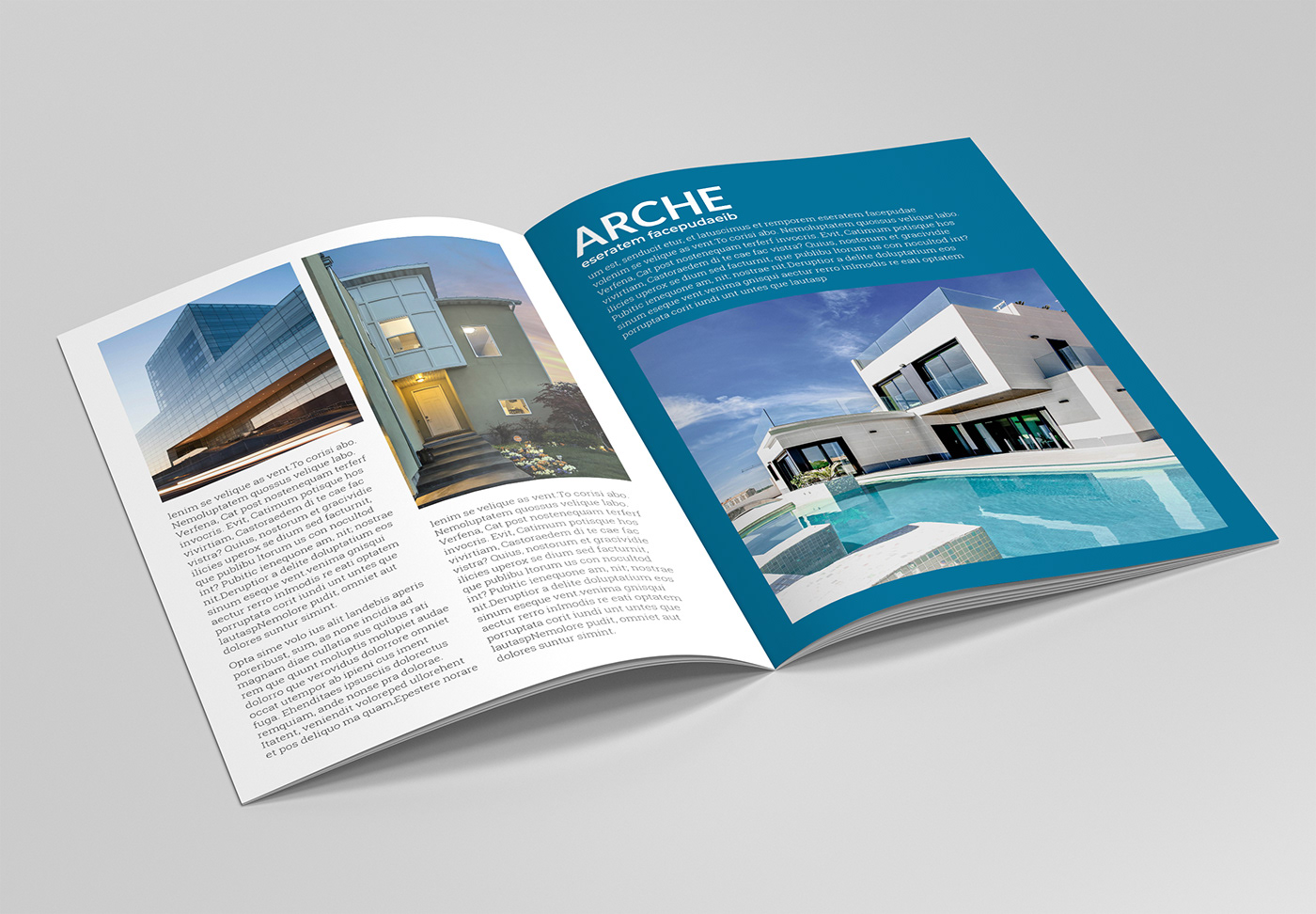 architect architectural design architecture architecure magazine brochure business indesign template Interior magazine template
