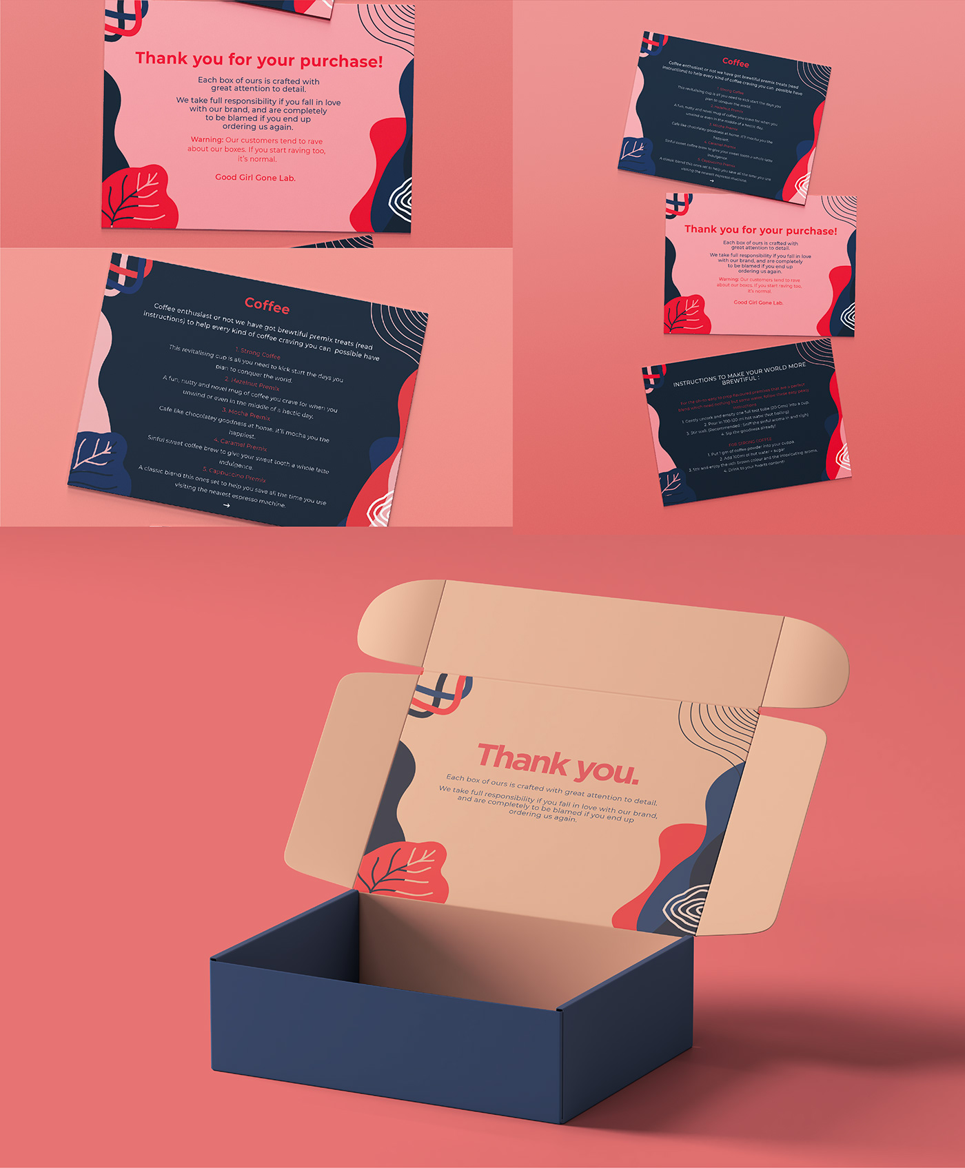box experiments gift mailer Packaging subscription graphic design  ILLUSTRATION  girl pink