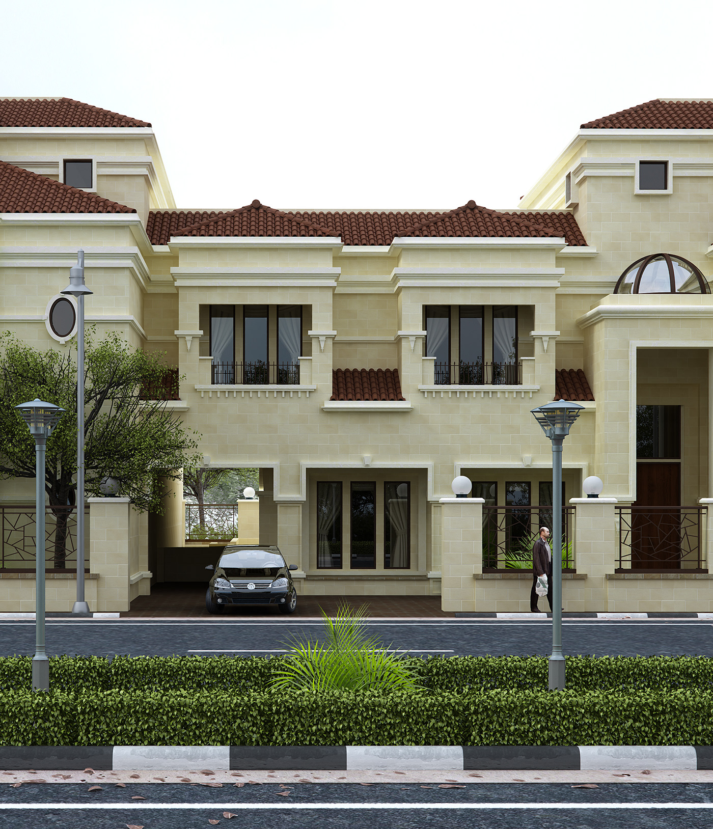 exterior rendering arabic Style design 3dsmax vray CG 3D