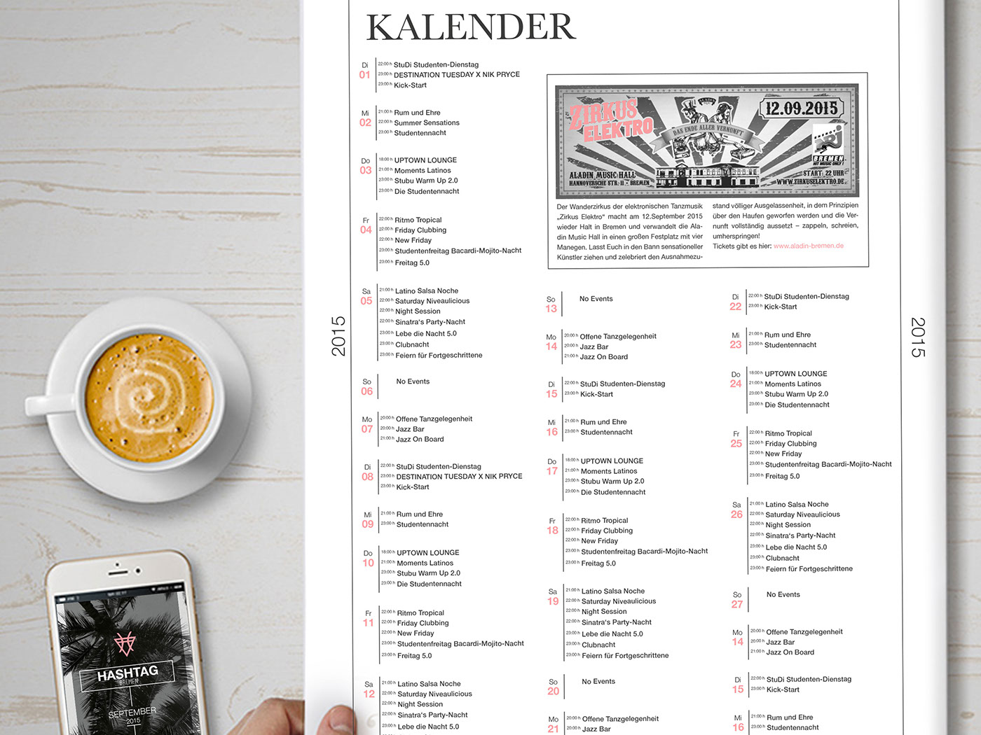 hashtag Bremen cover newspaper magazine monthly Calender Events photos lifestyle