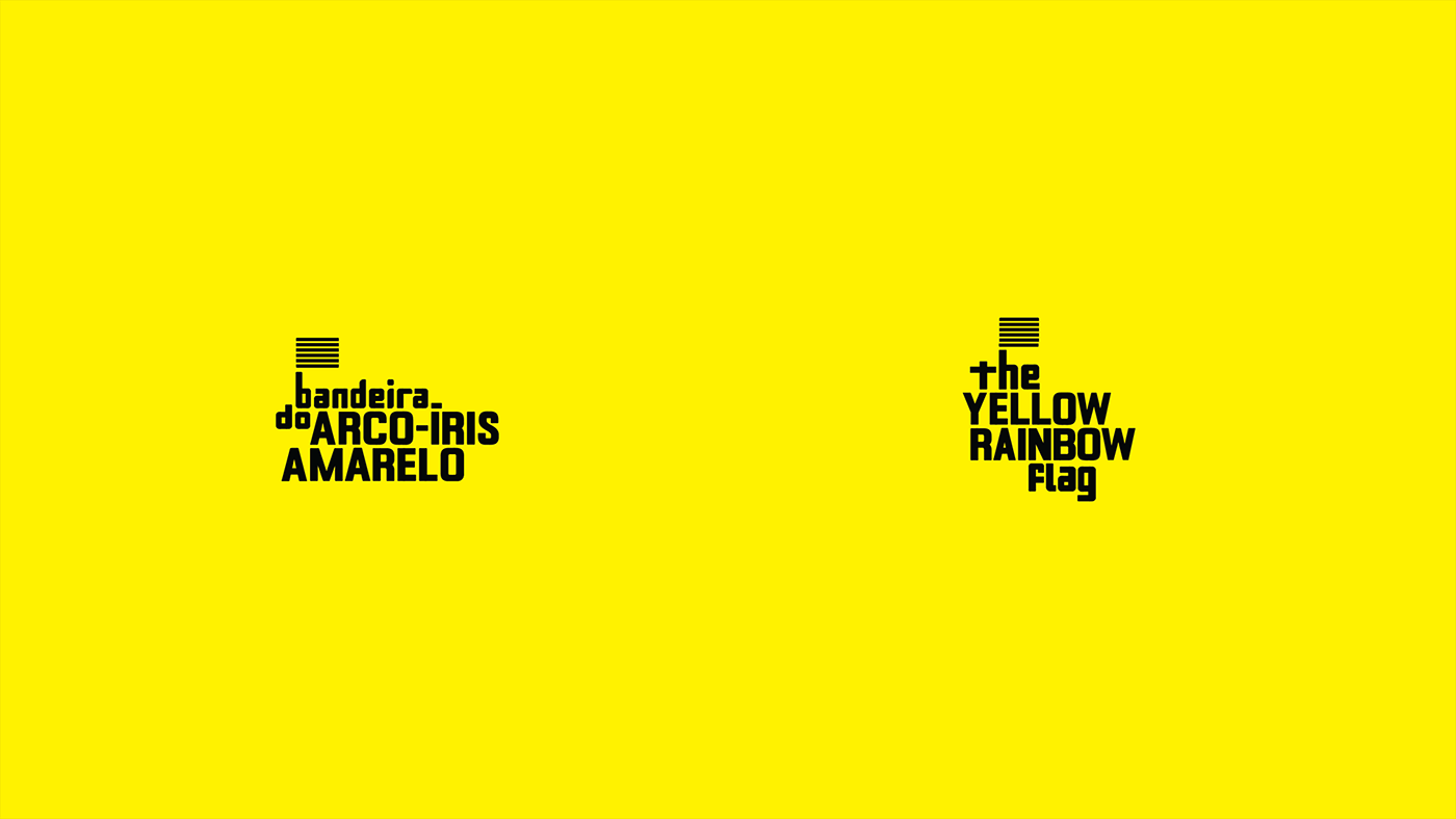 Advertising  campaign illness LGBTQI+ pride suicide visual identity yellow flag