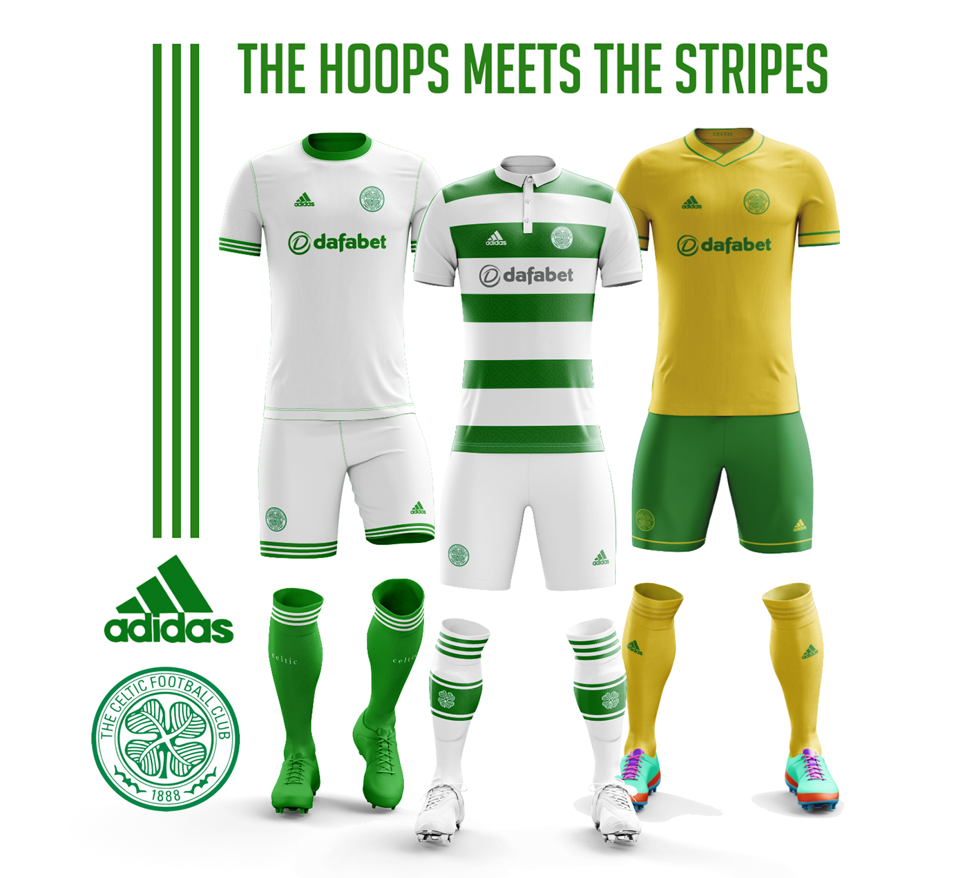 soccer football kit Celtic photoshop jersey design adidas concept