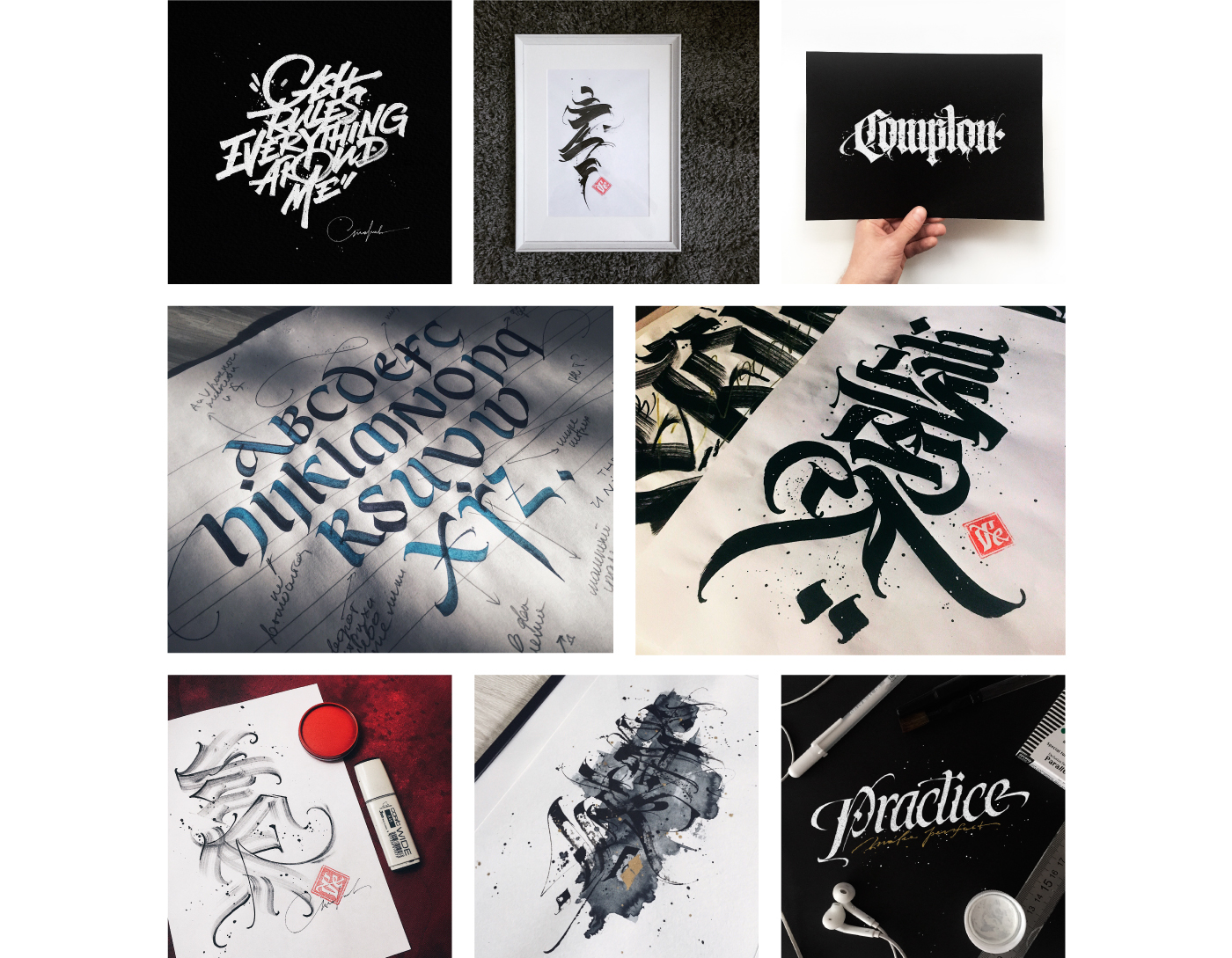 lettering art Calligraphy   interrior Graffity logos logo brand branding  Collection