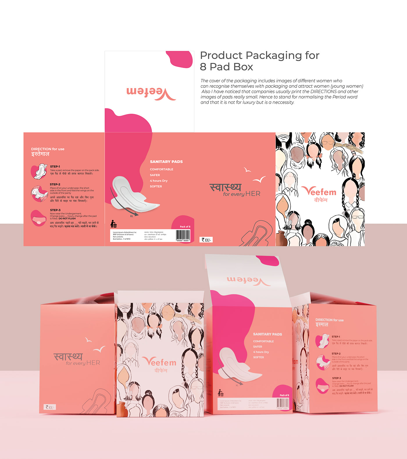 brand identity branding  graphic graphic design  identity Logo Design Packaging visual identity women women empowerment