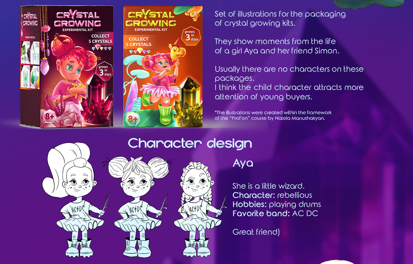 packaging design Educational Toys box design packaging illustration Character design  box packaging children illustration girl illustration character for packaging Science kits for kids