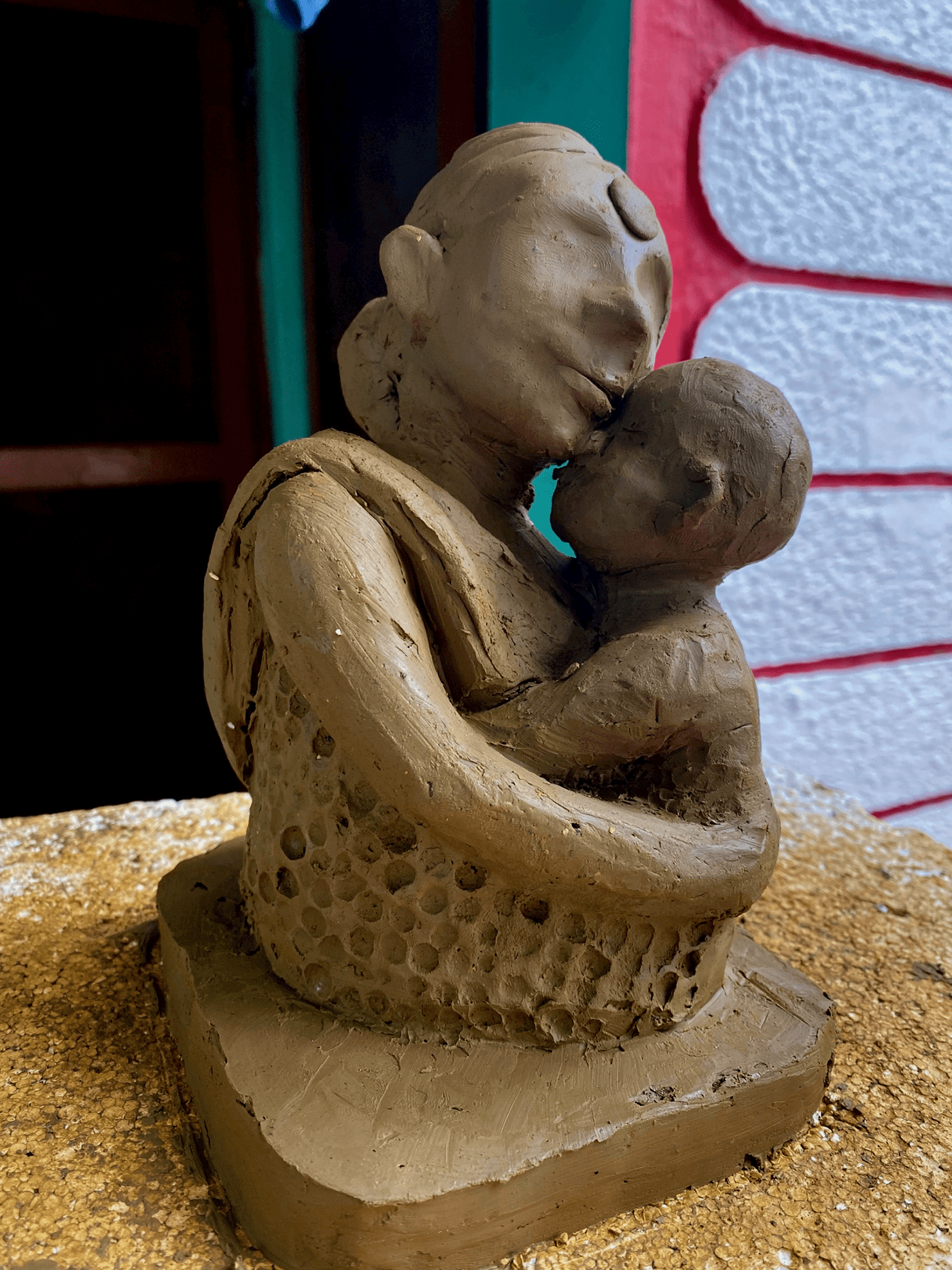 art artist Clay Modelling fine art krishna motherandchild radhey sculpture visual art Yashoda