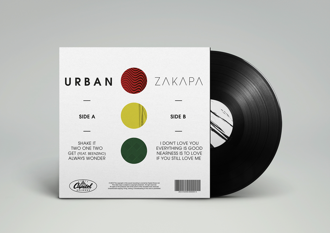 vinyl cover design music Urban zakapa