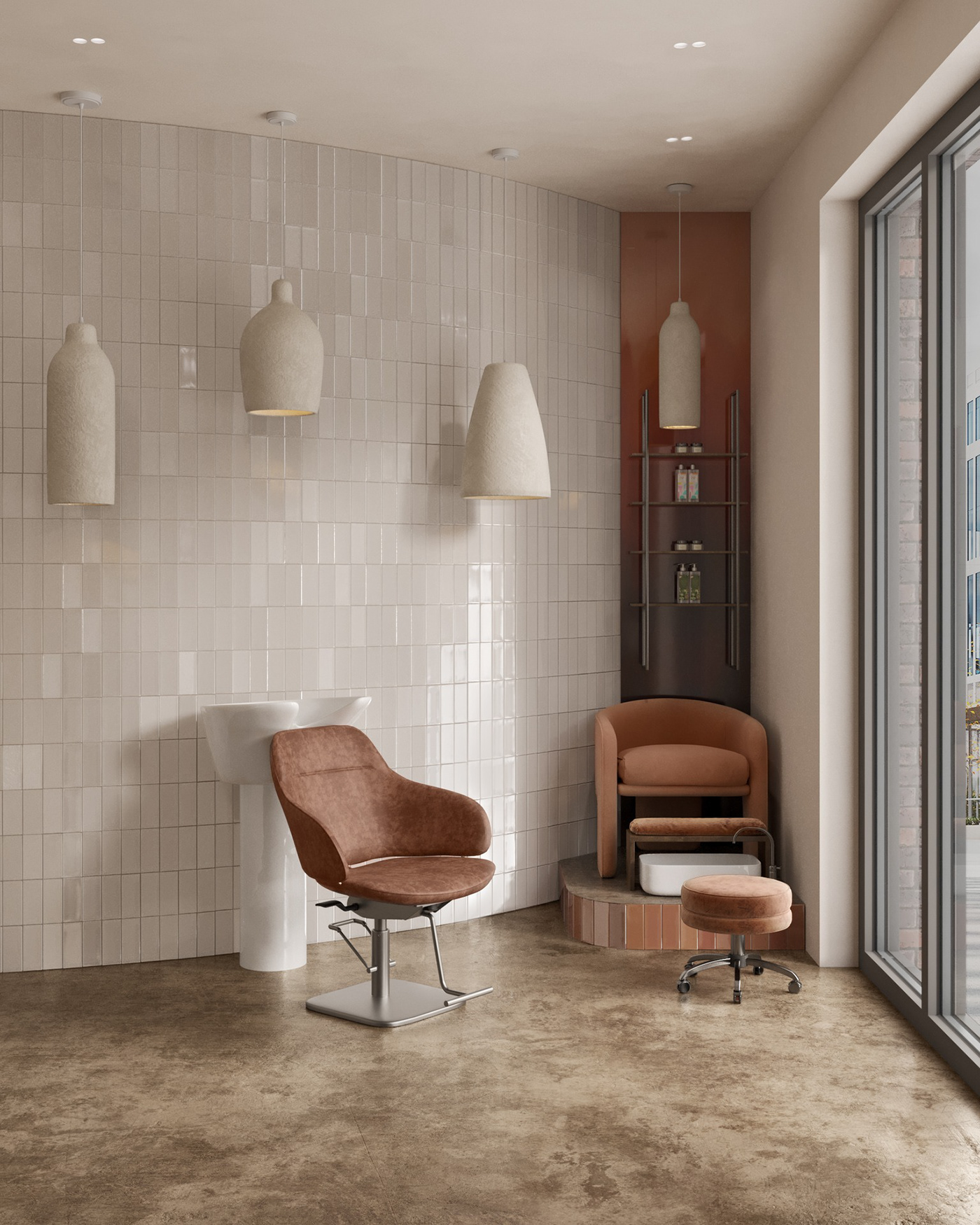Hair Salon salon salon design design designer design gráfico interior design  Interior Vizualization vizualisation