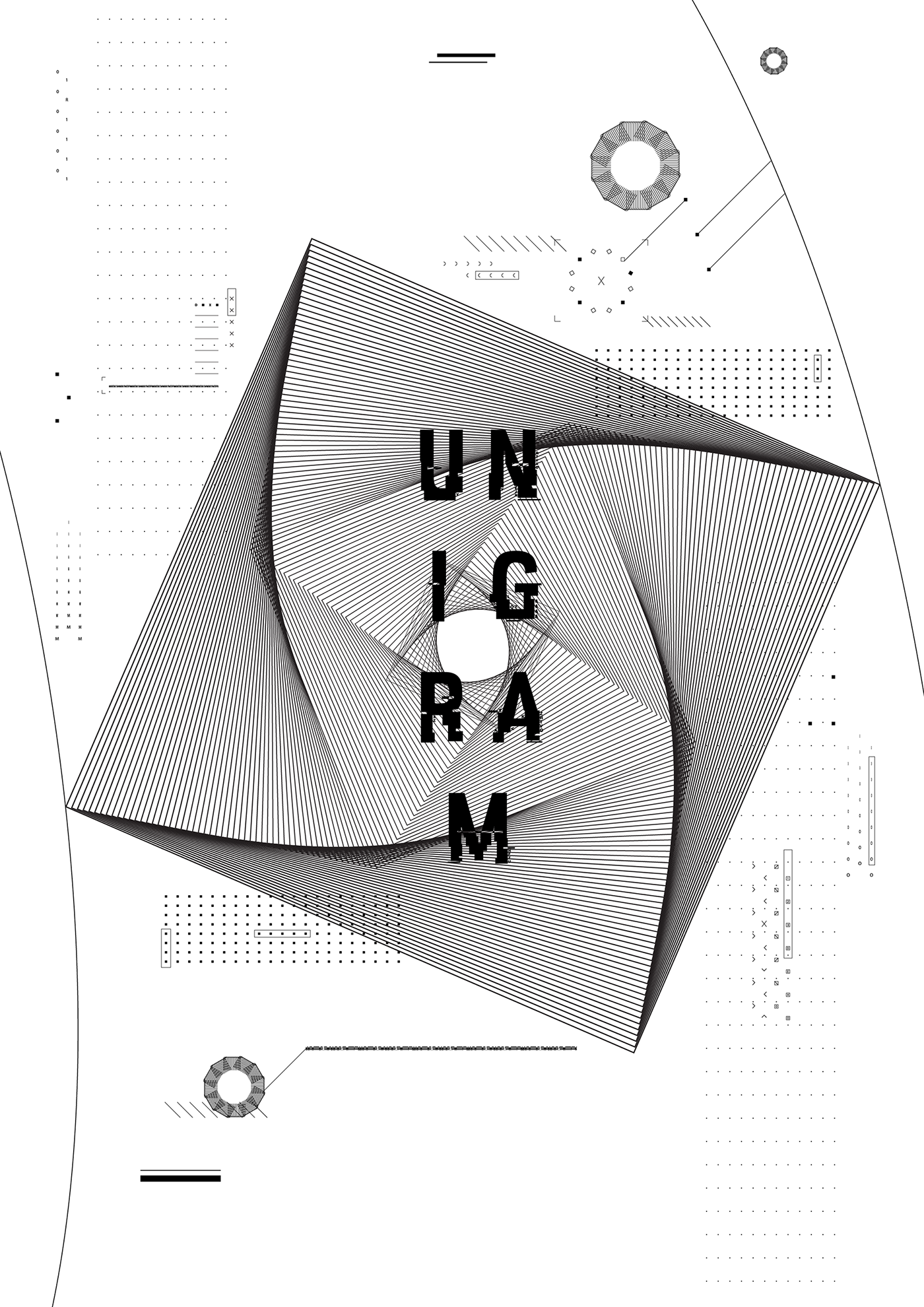 unigram ILLUSTRATION  Style Frame Experimentation Illustrator octane poster geometry abstract personal